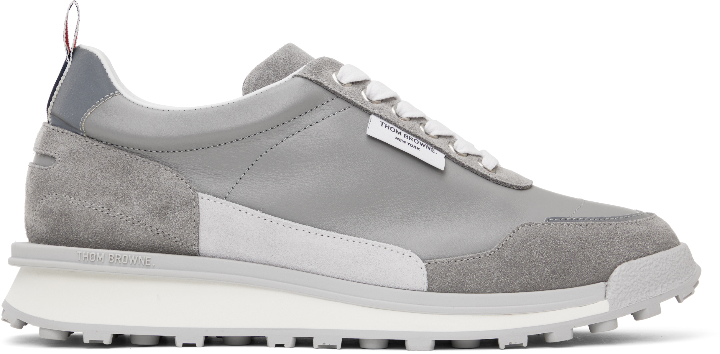 Gray Vitello Calf Alumni Sneakers