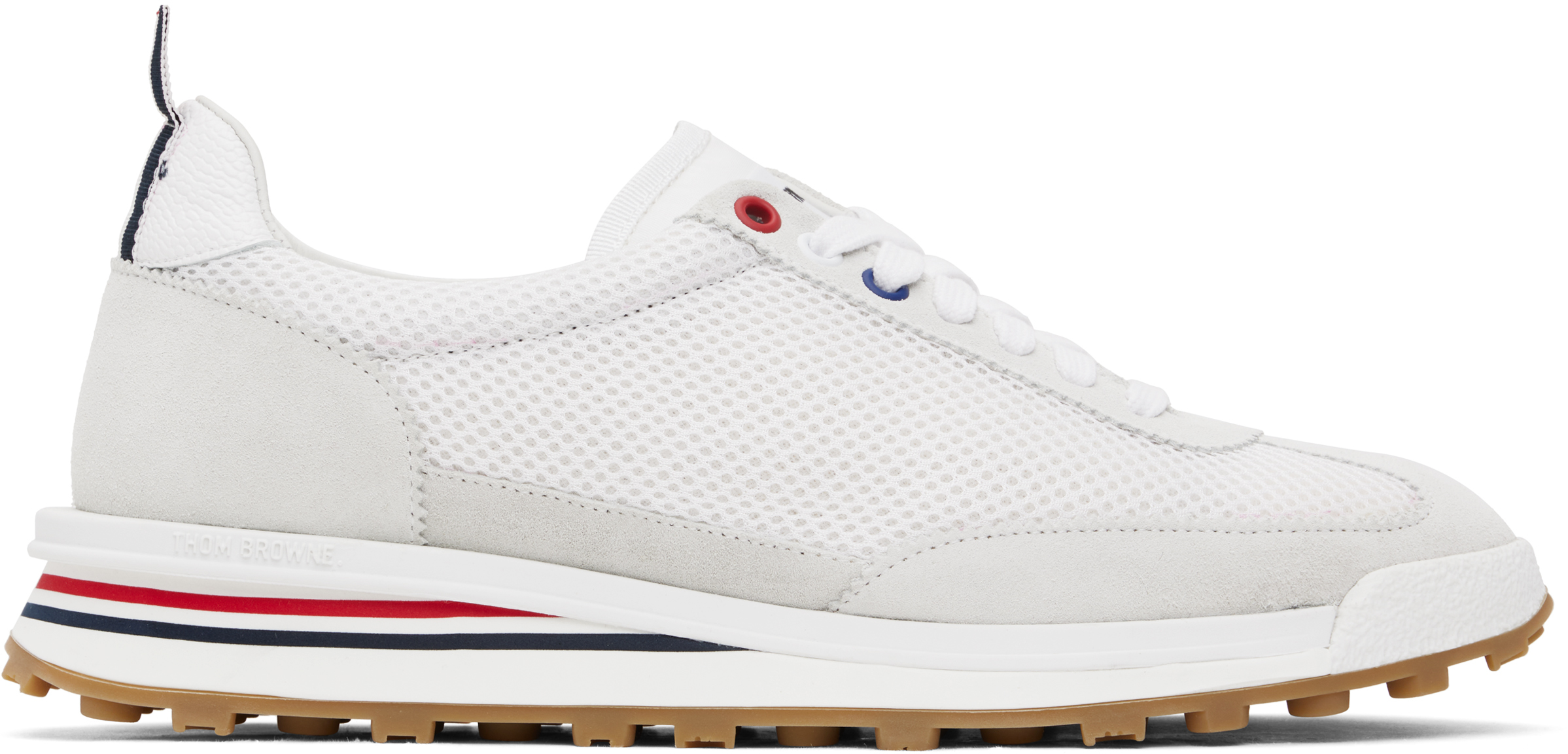 White Nylon Tech Sneakers