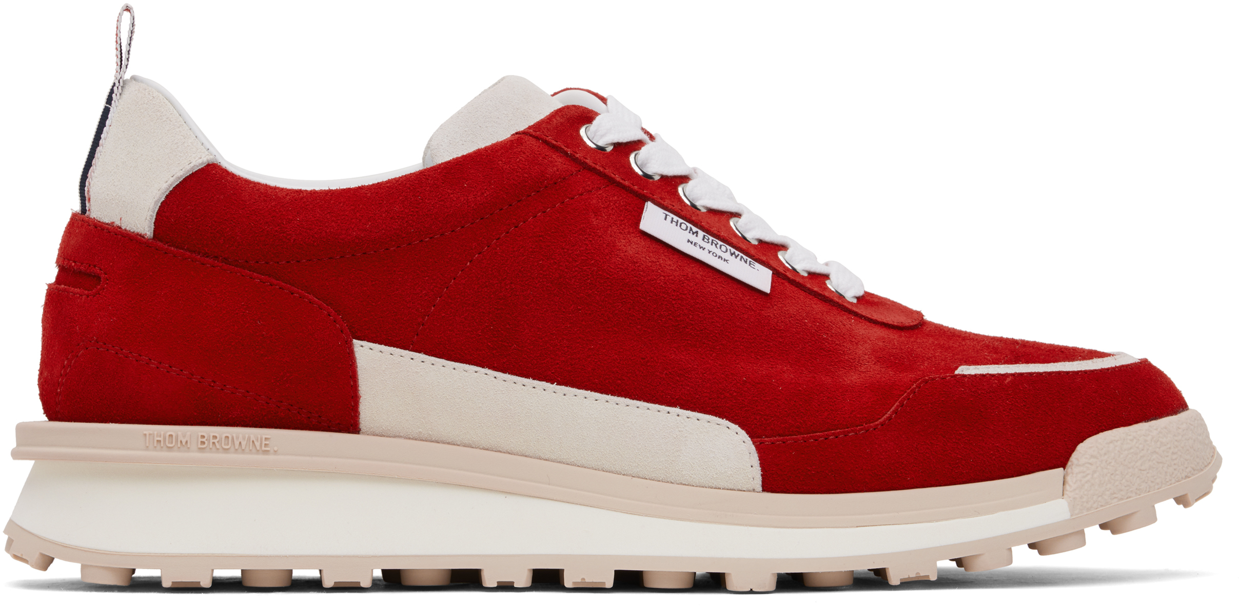 Red Calf Suede Alumni Sneakers
