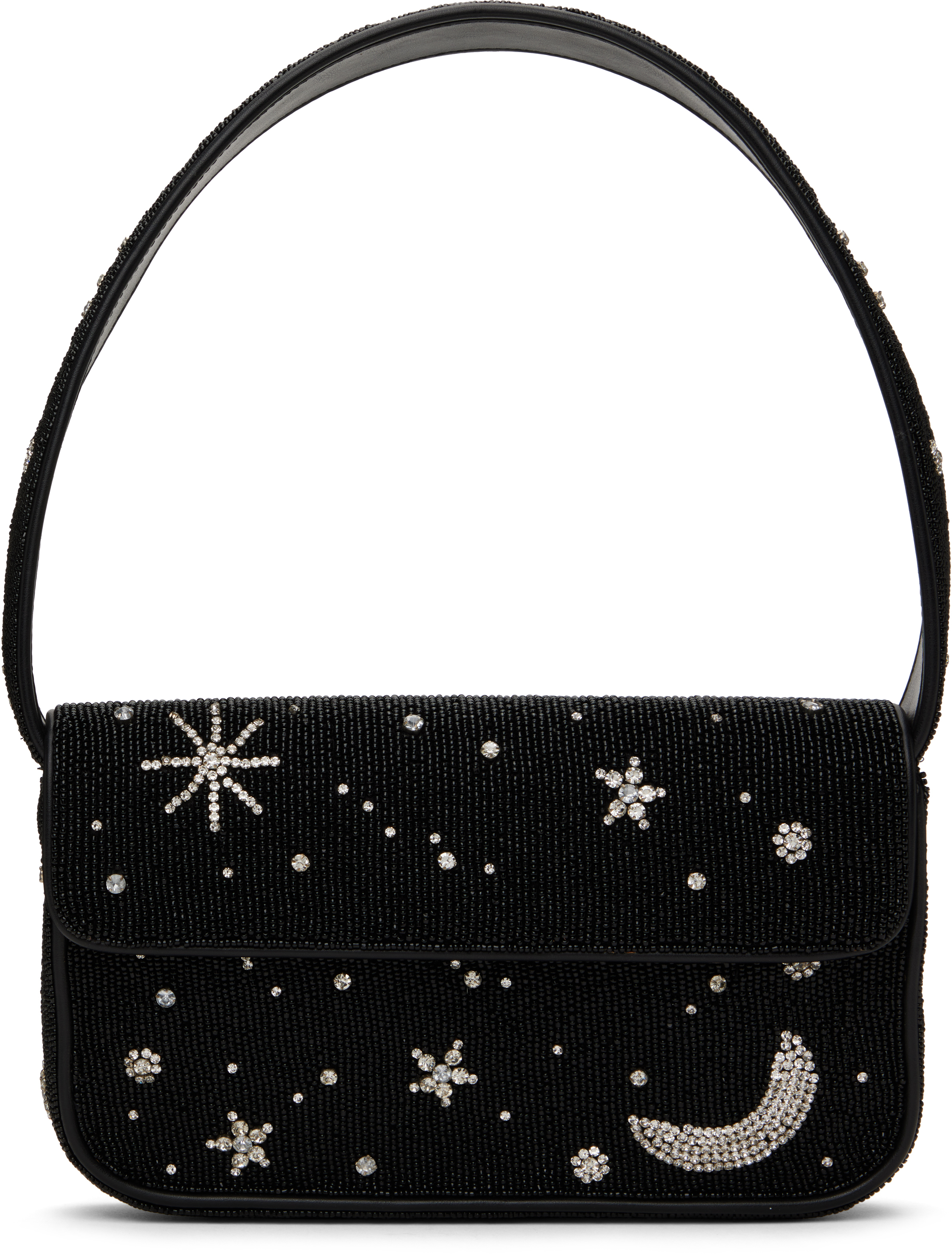 Black Tommy Beaded Bag