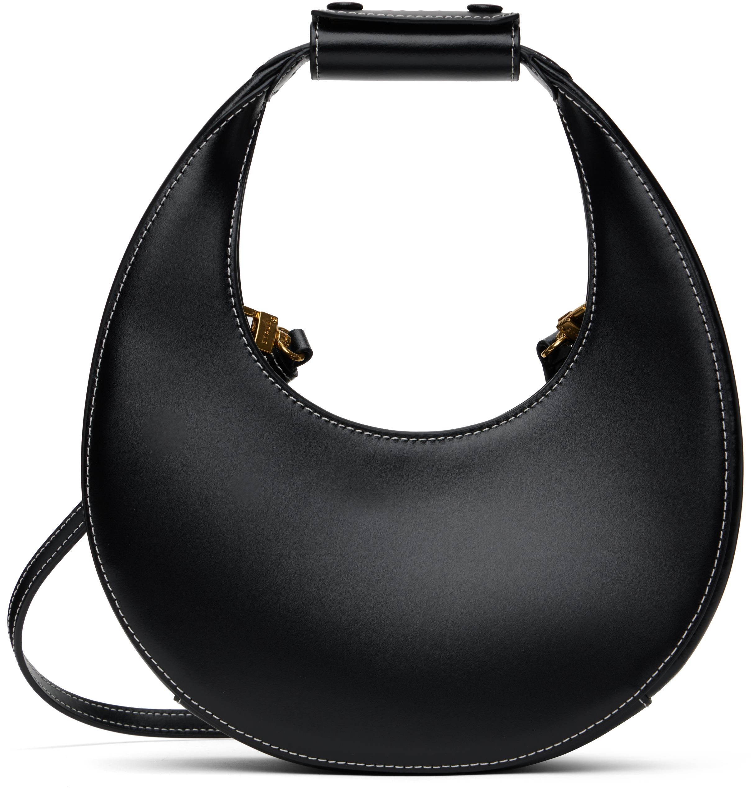 STAUD BLACK MINI MOON BAG
