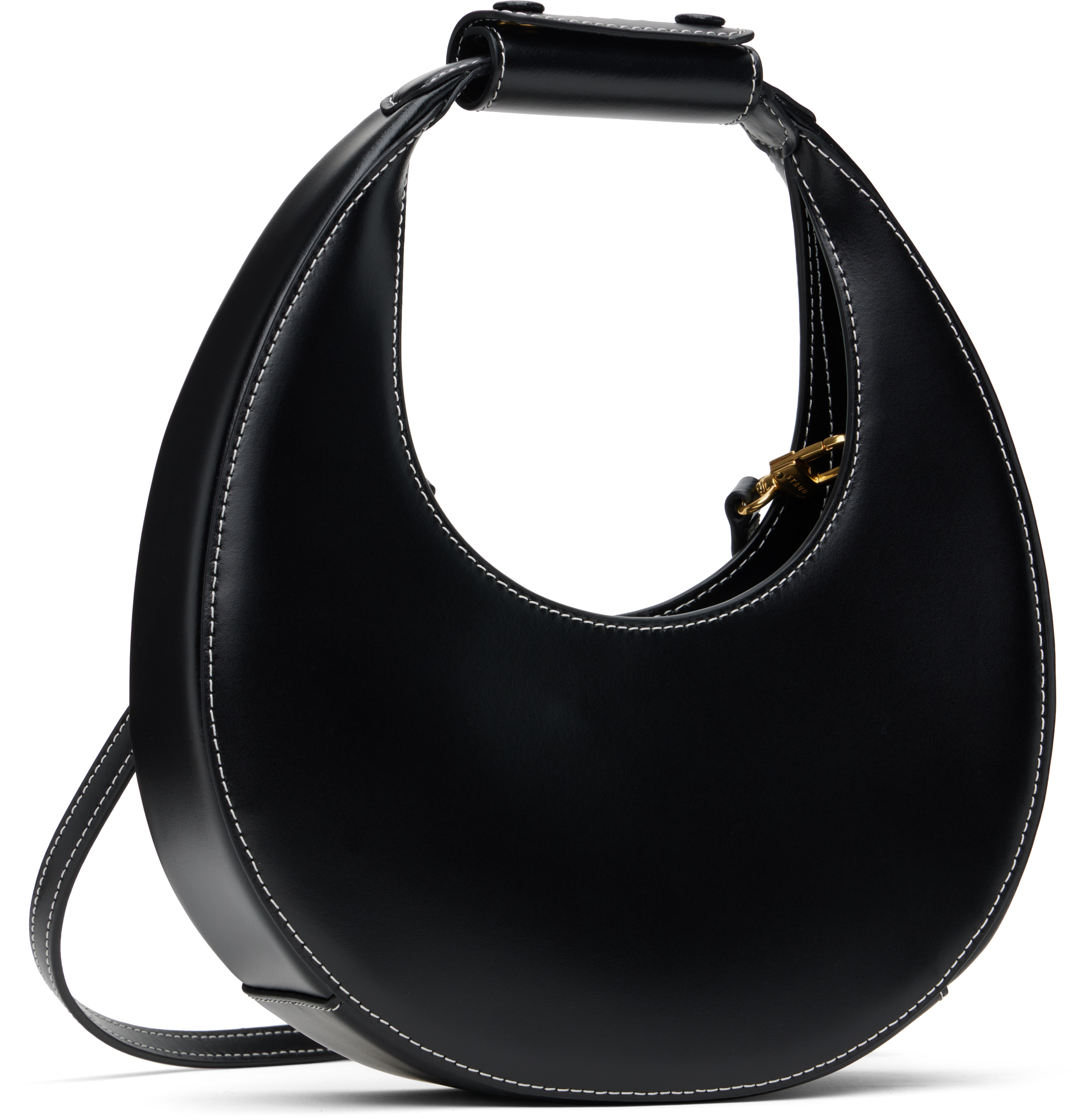 STAUD BLACK MINI MOON BAG