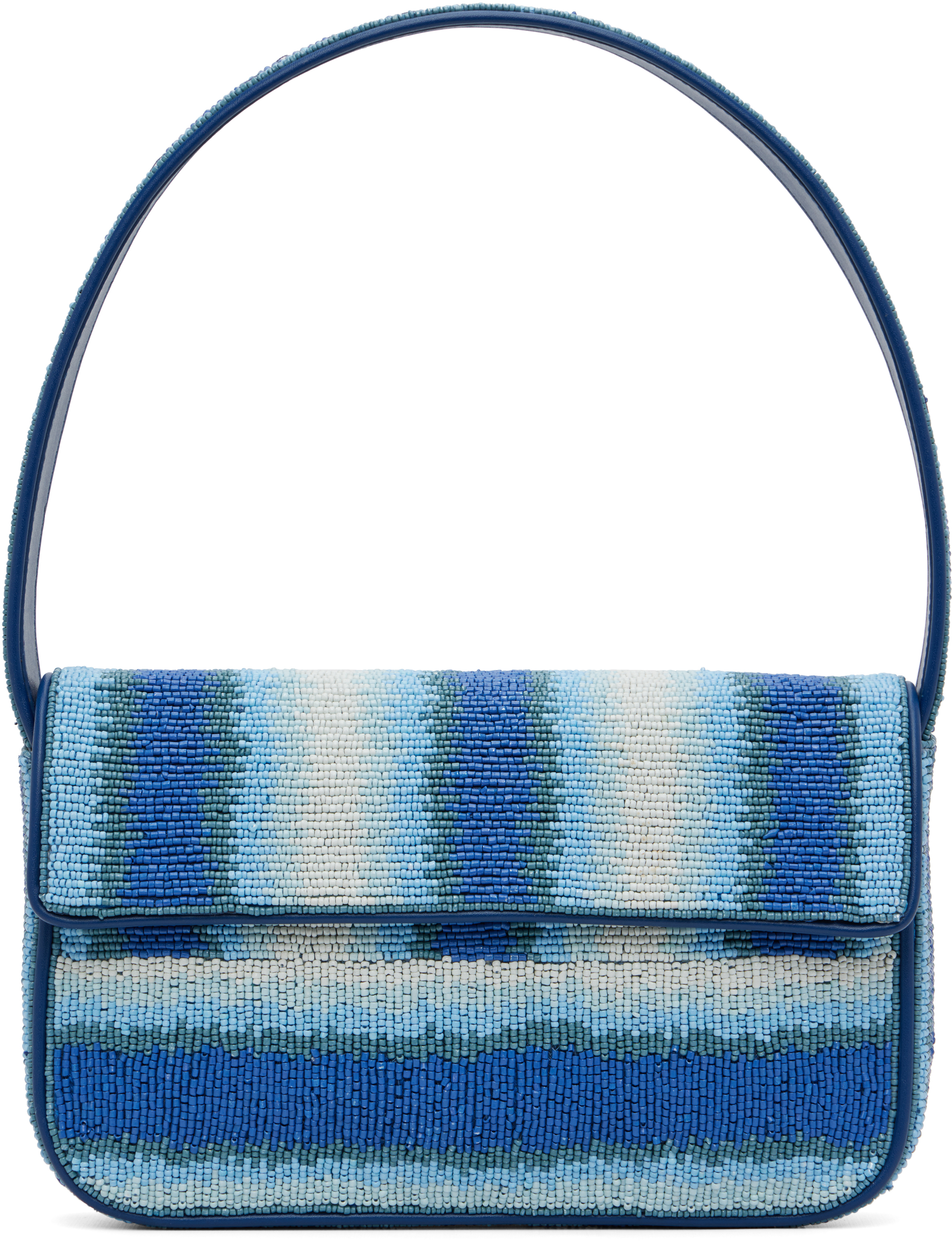 Blue Tommy Beaded Bag