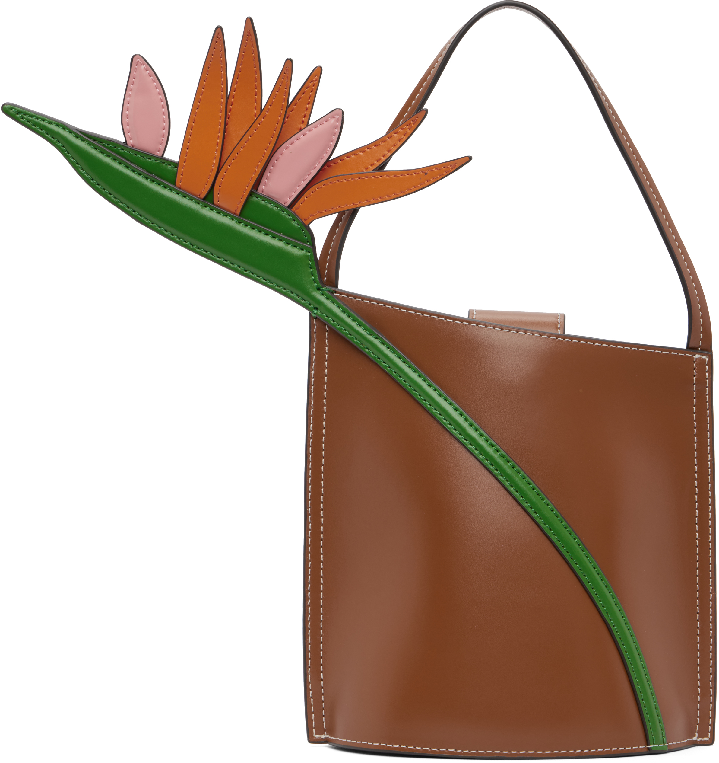 Tan 'The Bird Of Paradise' Bag