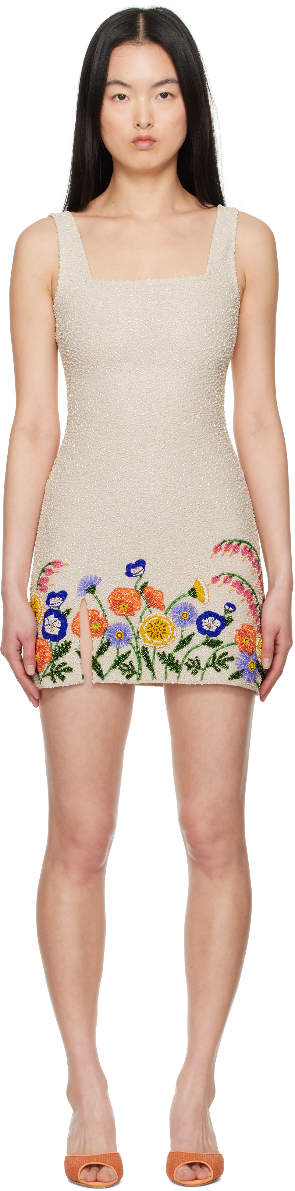 【関税込み】Staud ベージュ 'Le Sable' ミニワンピース Beige 'Le Sable' Minidress by Staud on Sale