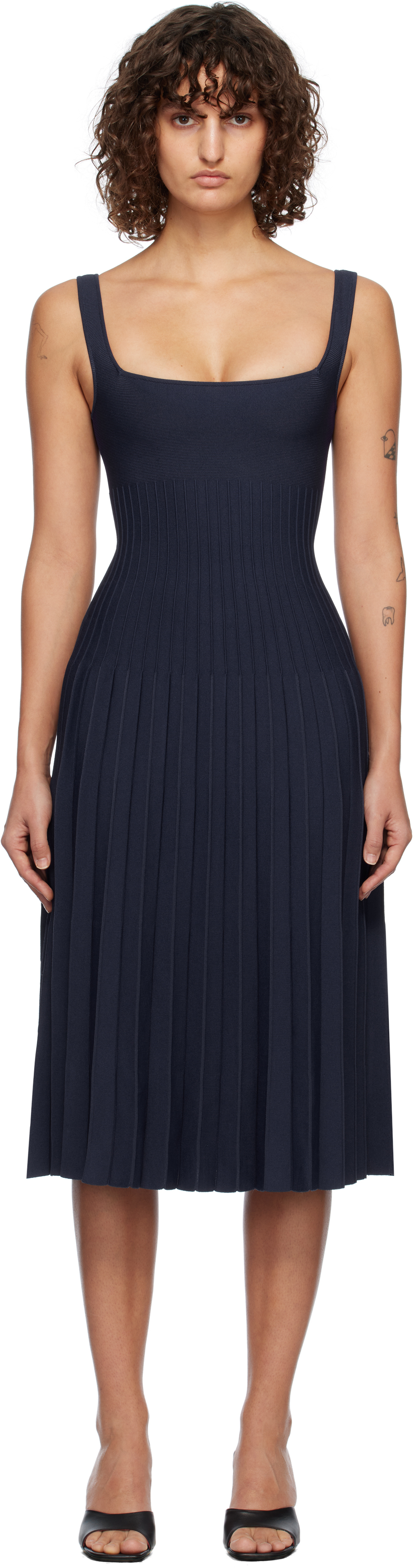 Navy Ellison Midi Dress