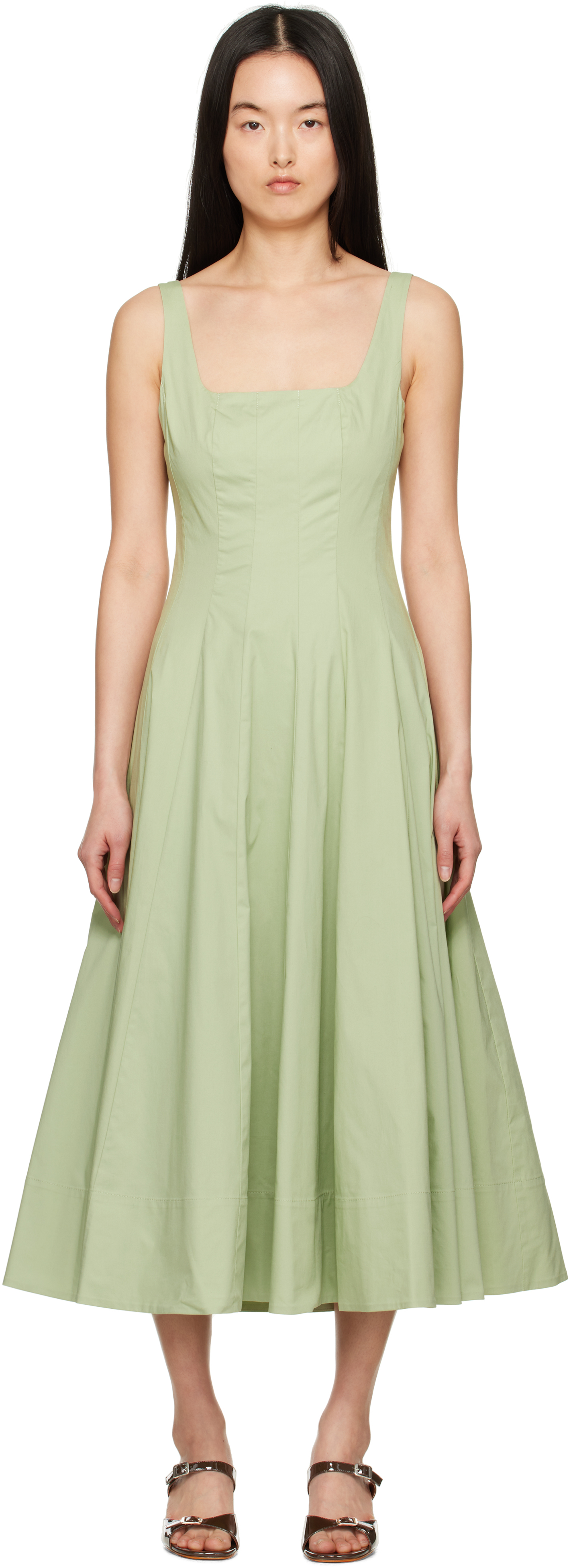 Green Wells Midi Dress