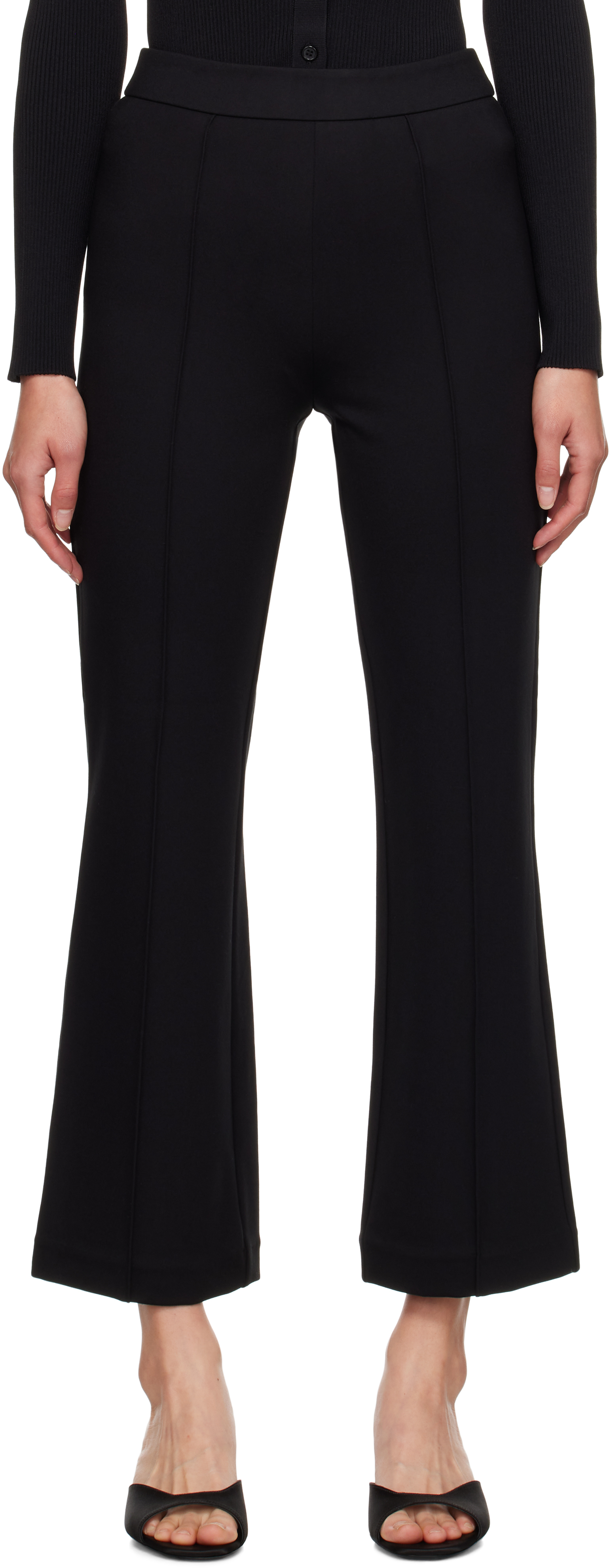 Staud Black Knack Trousers In Blk Black