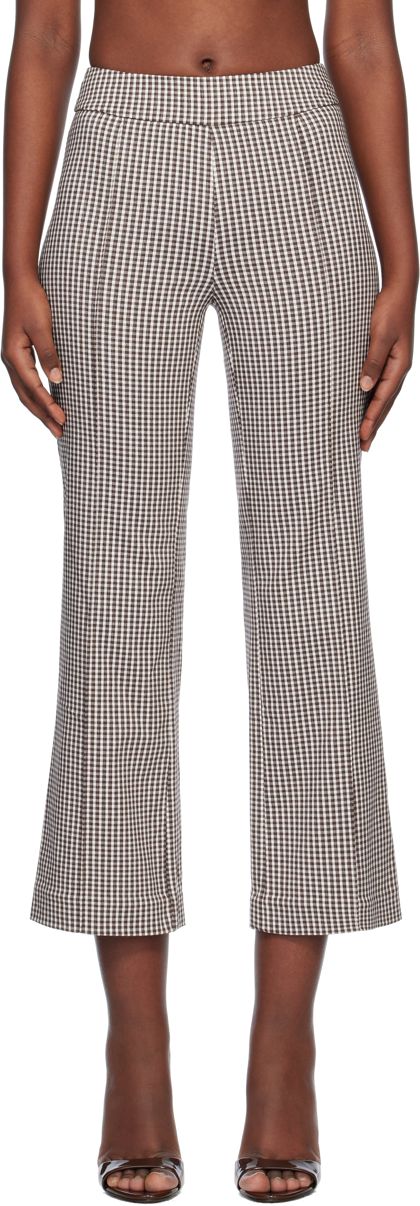 Brown & White Knack Trousers