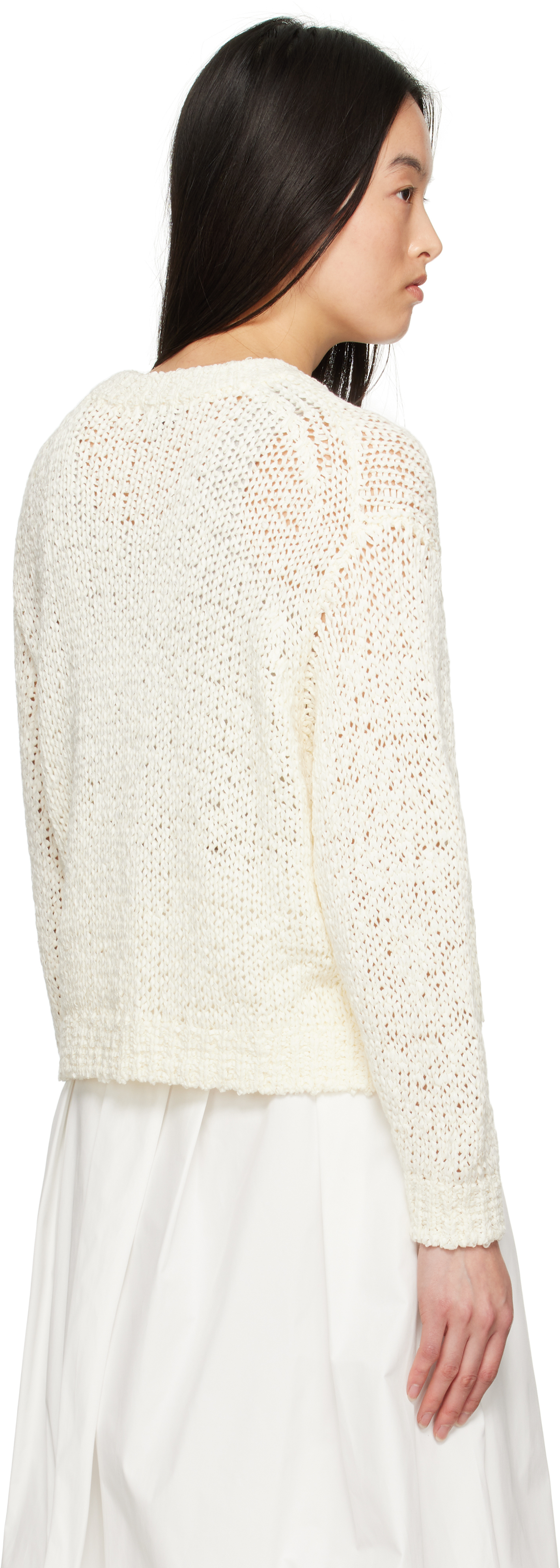 Staud Off-white Cala Sweater In Ivy Ivory