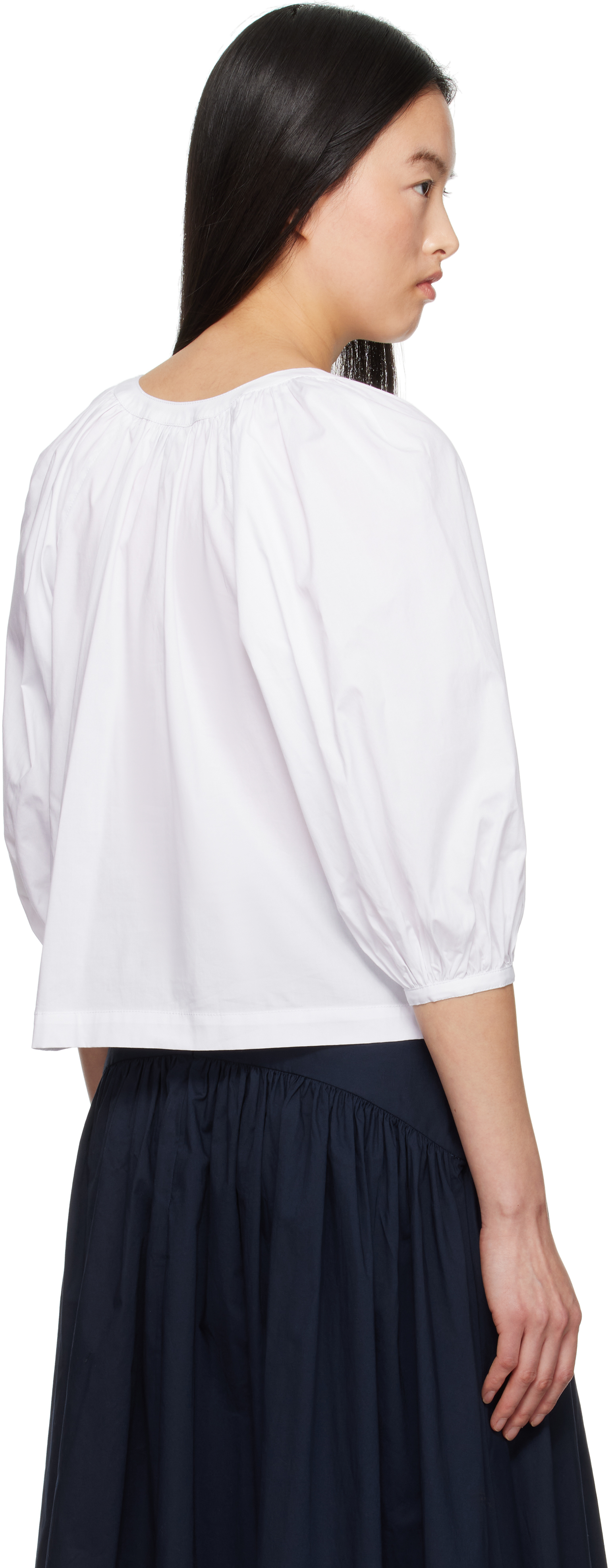 Staud White Dill Blouse In Wht White
