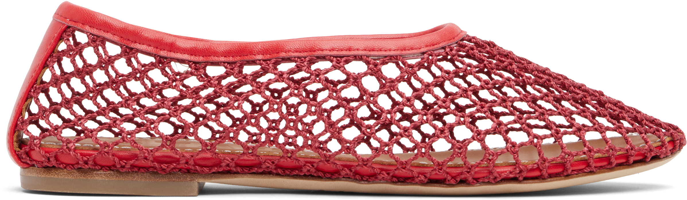 Red Alba Ballet Flats