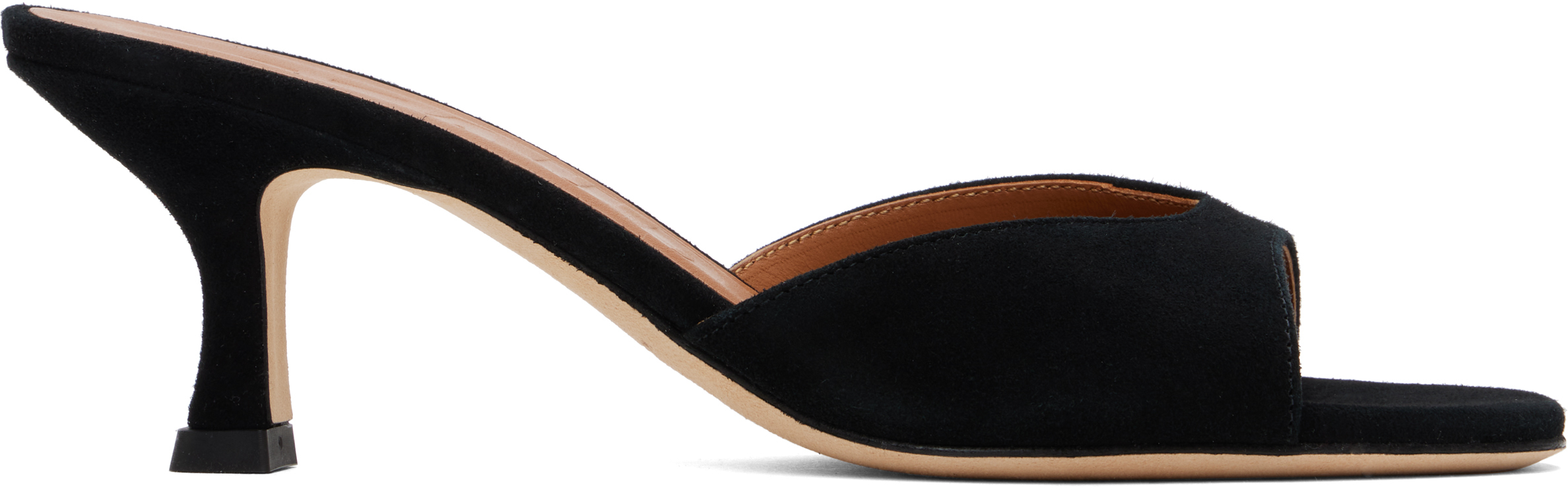 Black Brigitte Mules