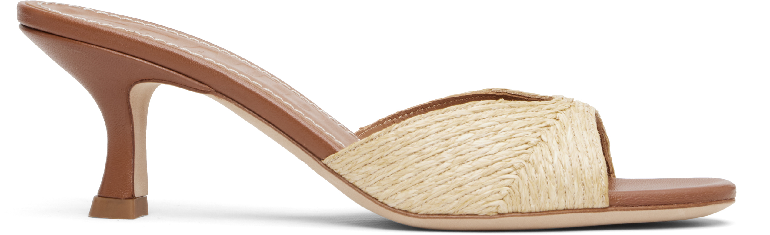 Beige Brigitte Mule Sandals