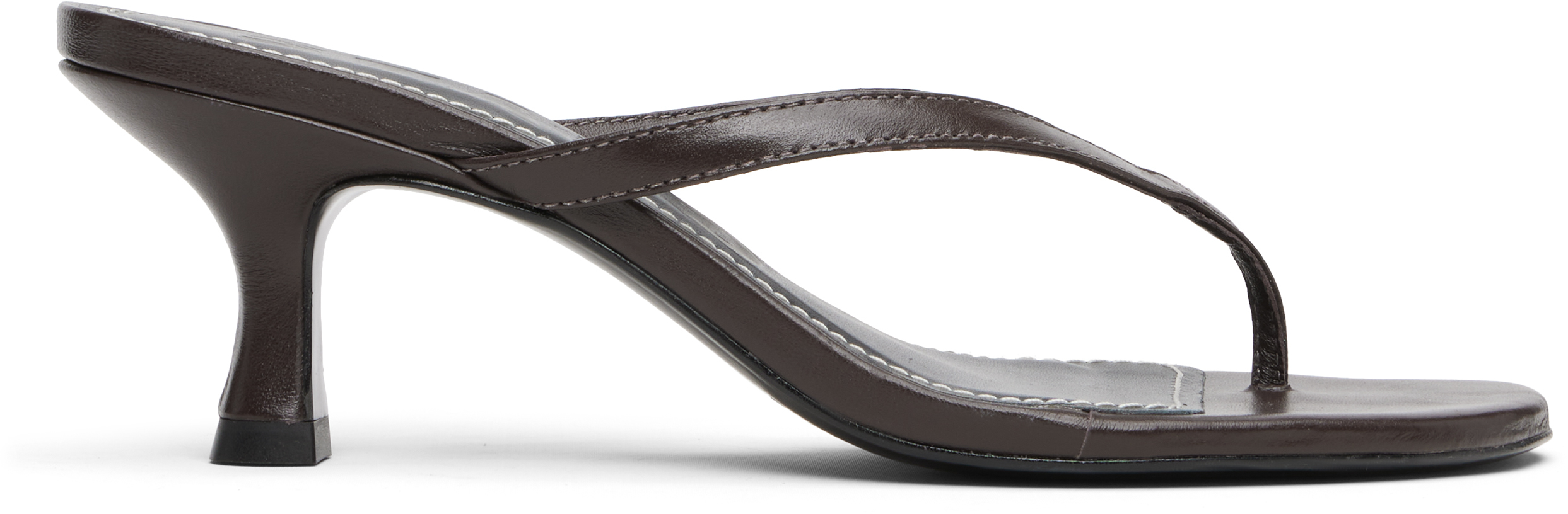 Brown Freja Kitten Heeled Sandals