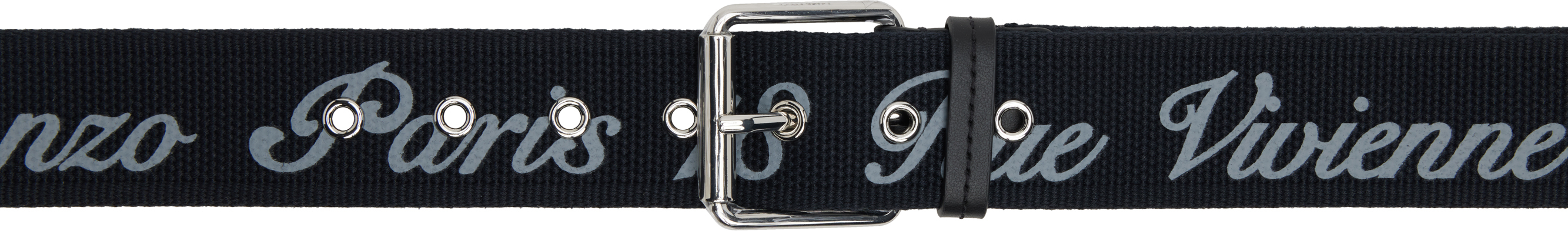 Black Kenzo Paris 'KENZO Buckle' Belt