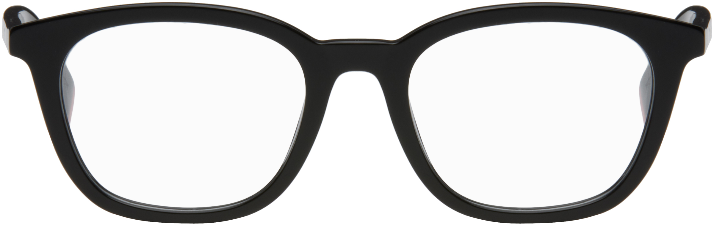 Shop Kenzo Black  Paris Aka Glasses In Shiny Black