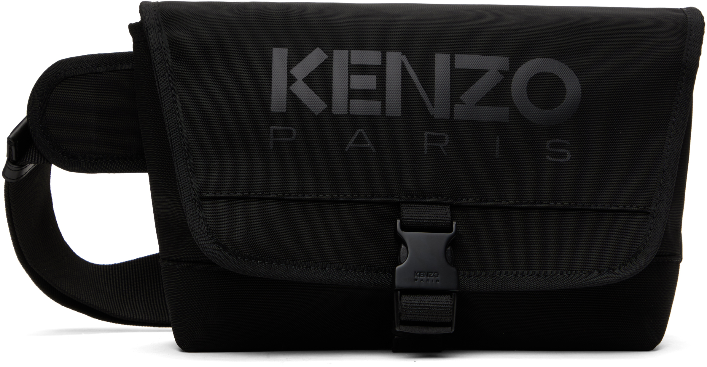 【送料関税込】Kenzo Paris 'Kenzo 48' スモール ベルトバッグ Kenzoのブラック スモール Kenzo Paris 'KENZO 48' ベルトバッグ