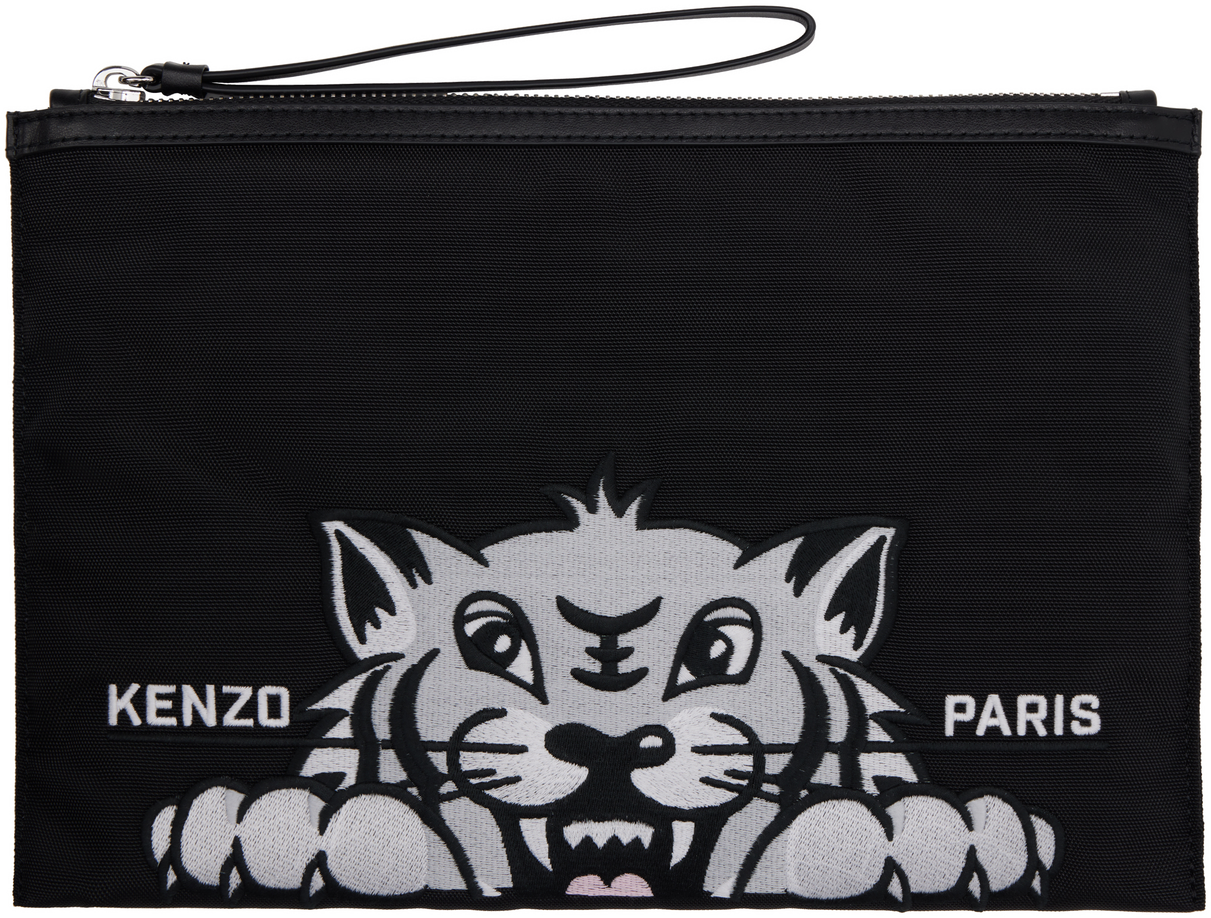 Black Kenzo Paris 
Kenzo Varsity
 Large Pouch