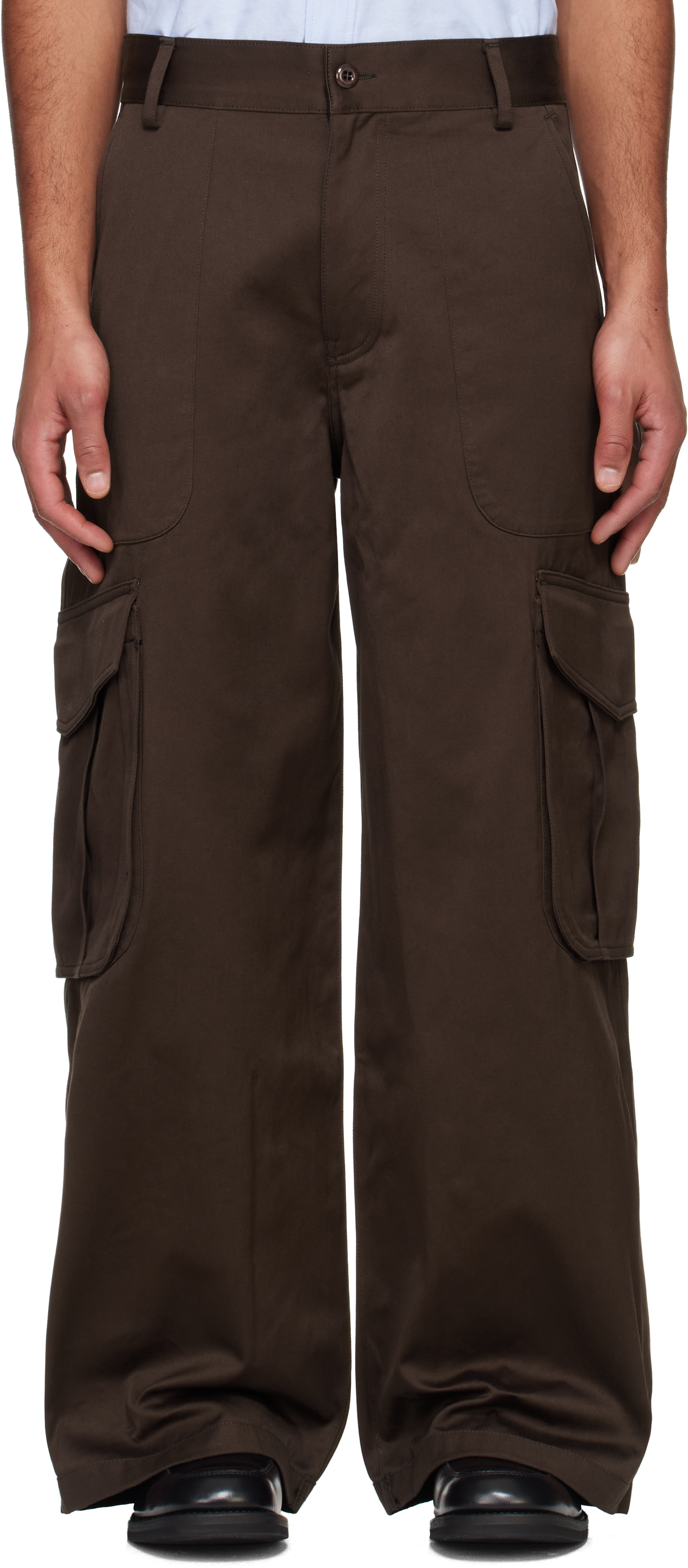 Brown Kenzo Paris Workwear Cargo Pants