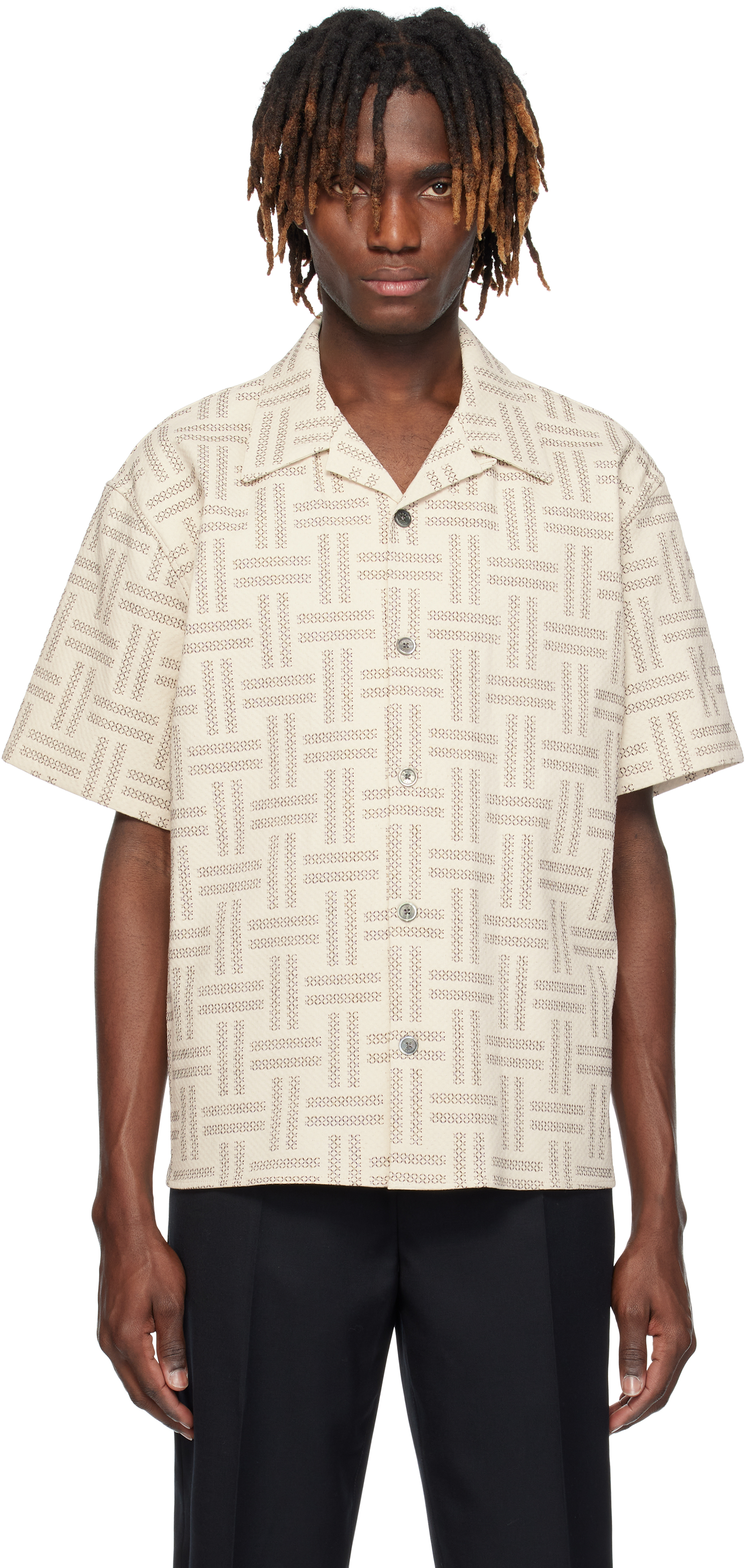 ★KENZO★ Kenzo Weave Slim Short Sleeve T-Shirt Beige FF55TS MUSINSA | KENZO Kenzo Weave Slim Short Sleeve T-Shirt