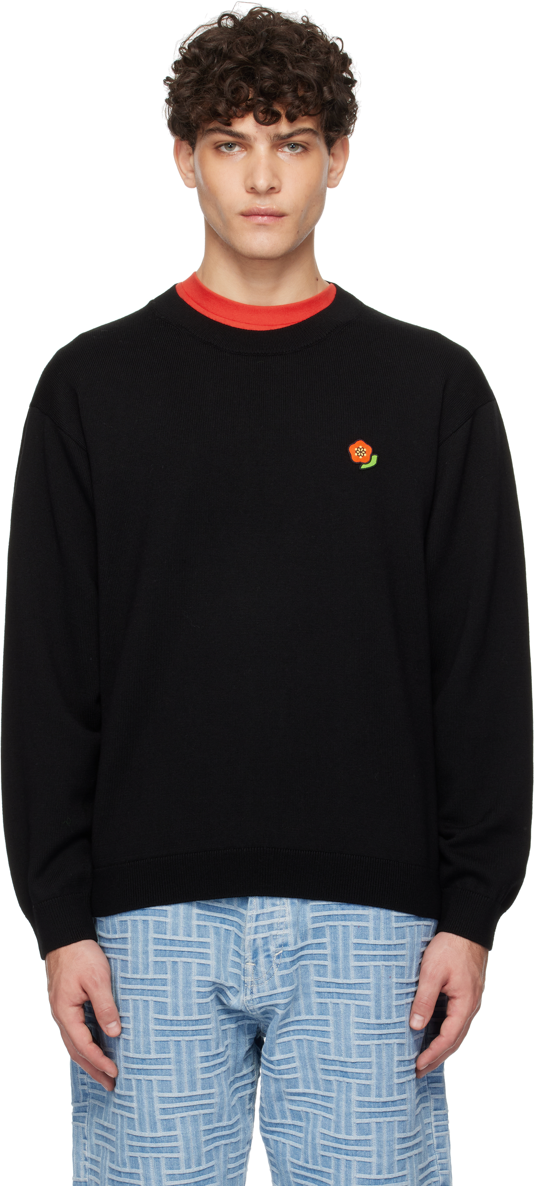 Black Kenzo Paris Pop Sweater