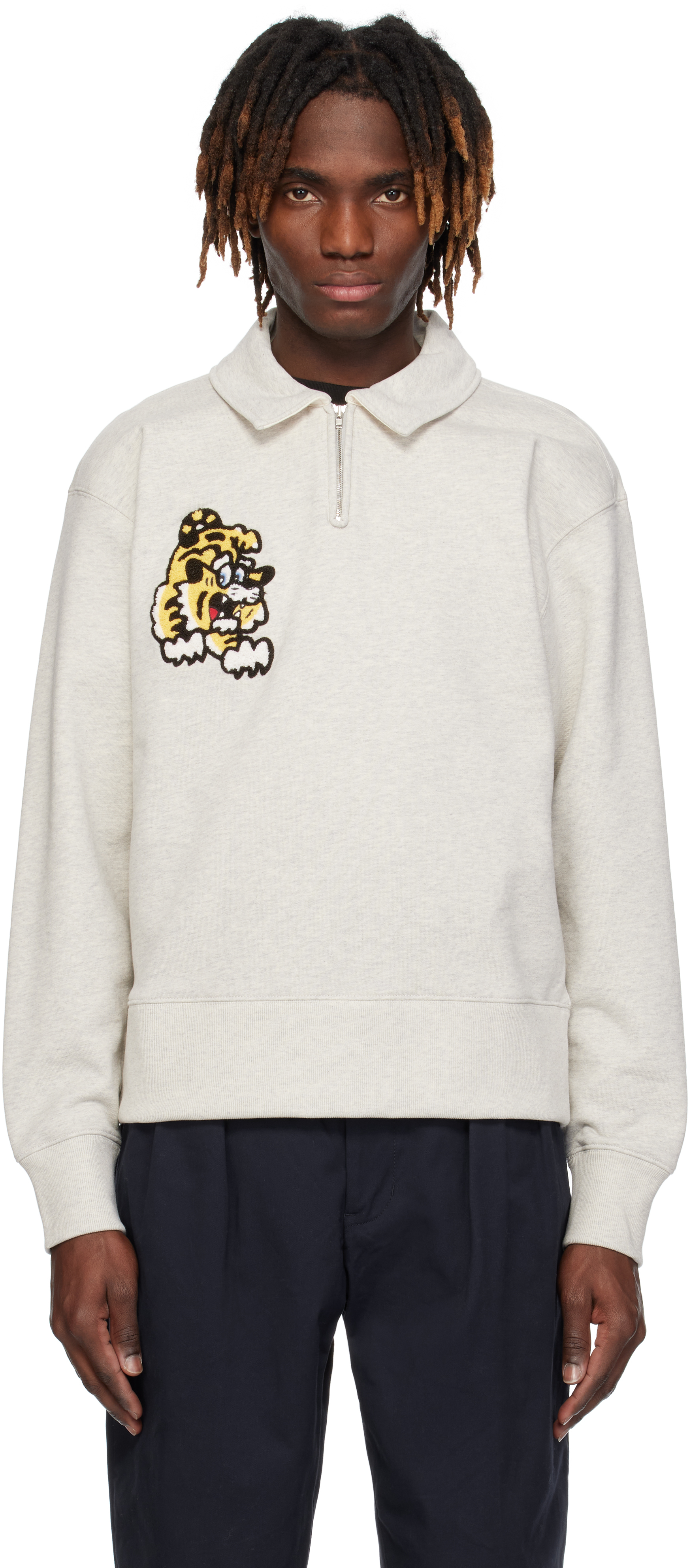 Kenzoのグレー VERDYエディション Kenzo Paris 刺繍 スウェット