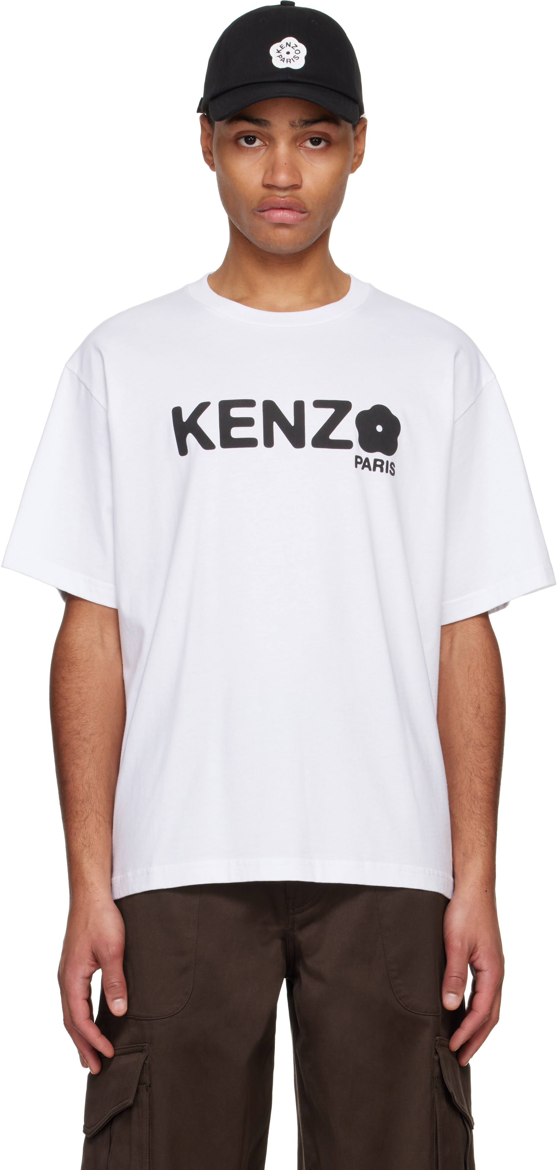 White Kenzo Paris Oversize Boke Flower 2.0 T-shirt