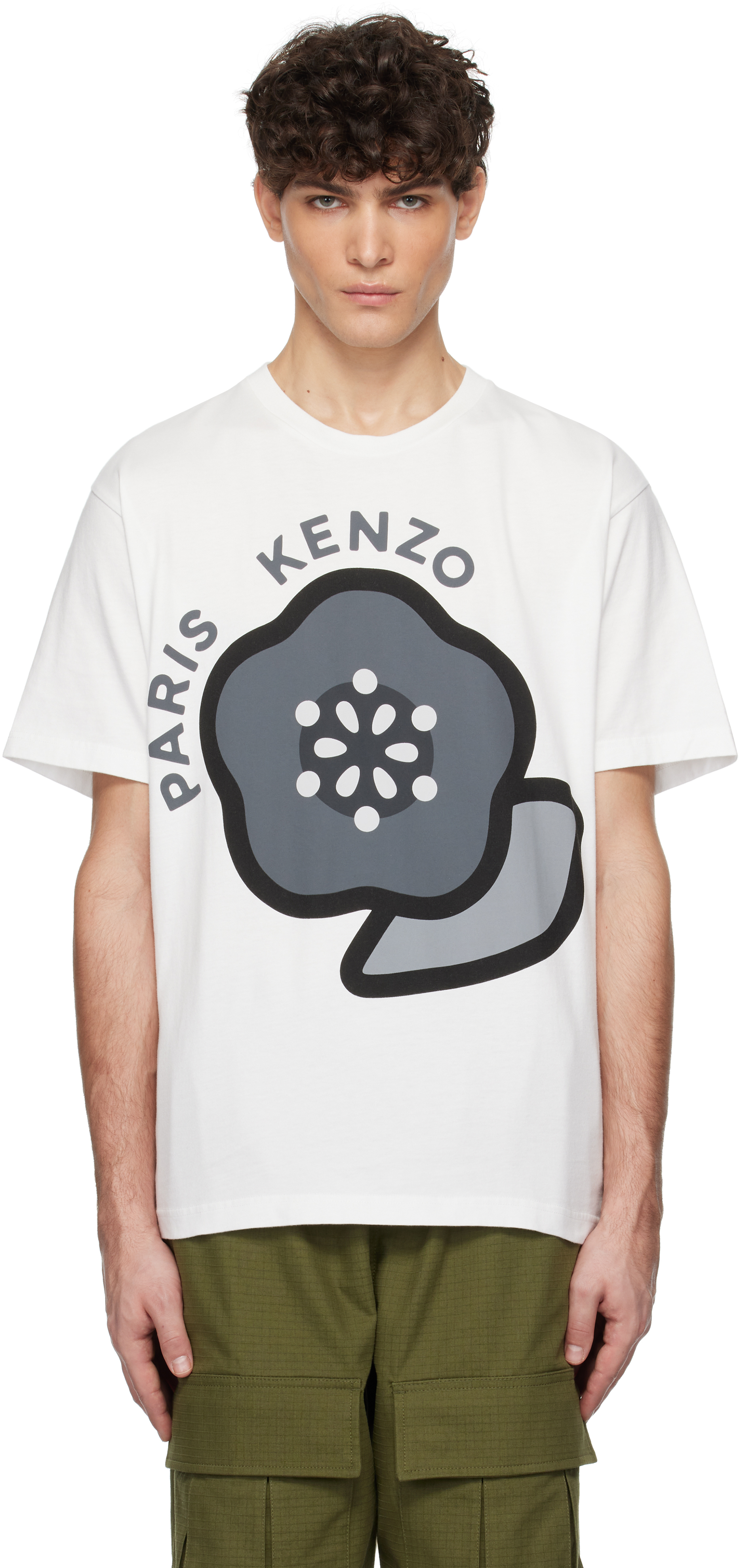 White Kenzo Paris 'Kenzo Pop' T-shirt