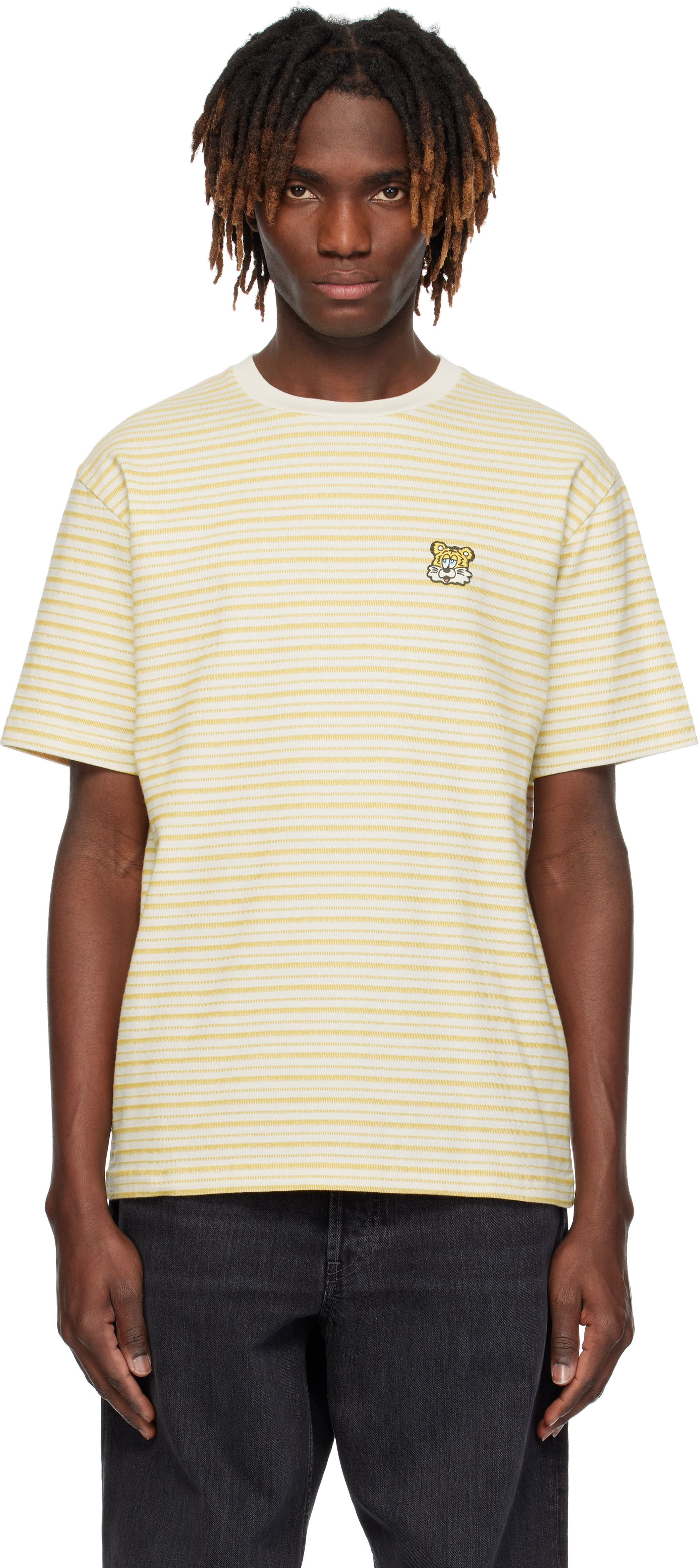 Kenzo❤️ Kenzo: Khaki Kenzo Paris Futura 2000 Edition Cotton T-shirt