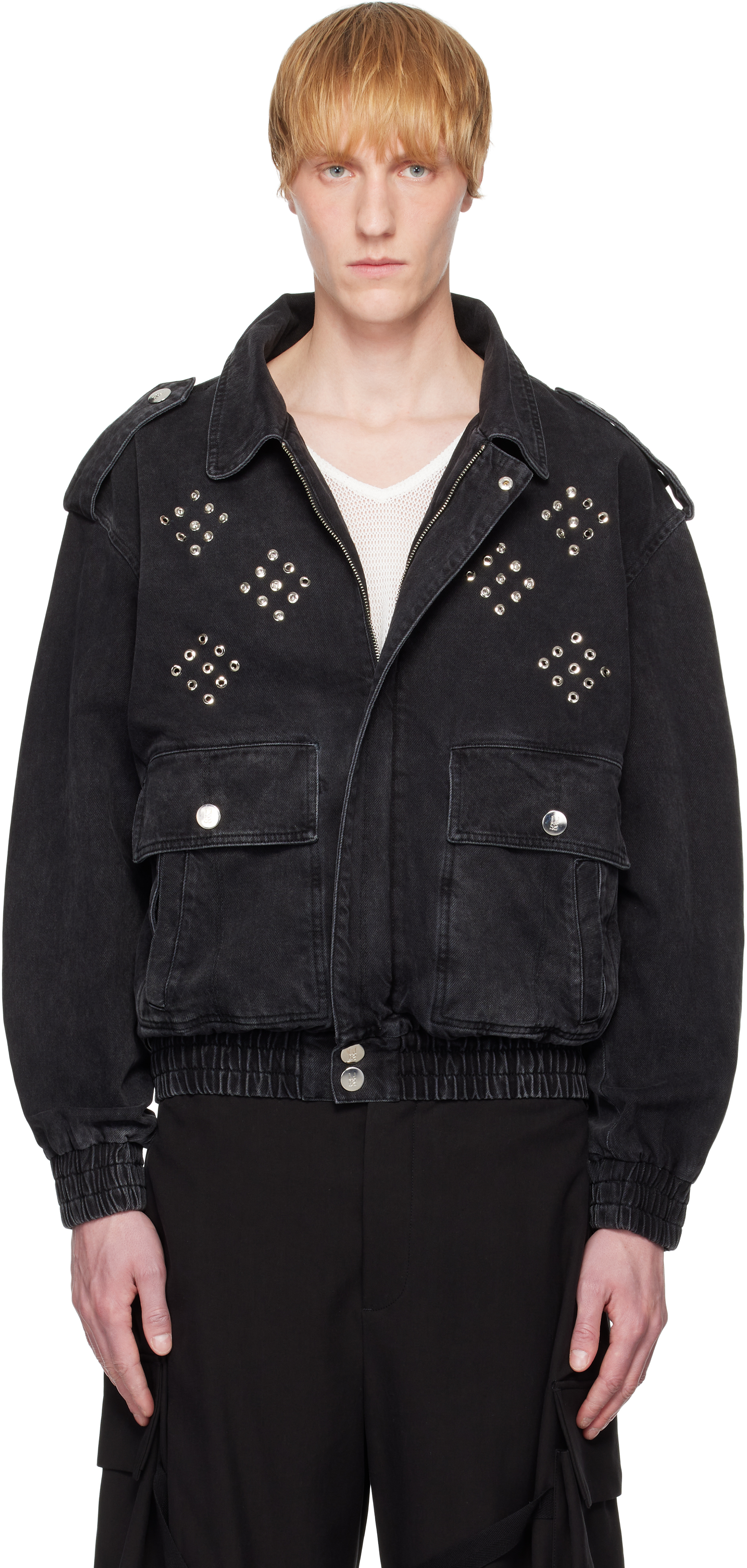 Ludovic De Saint Sernin Black Robert Denim Jacket