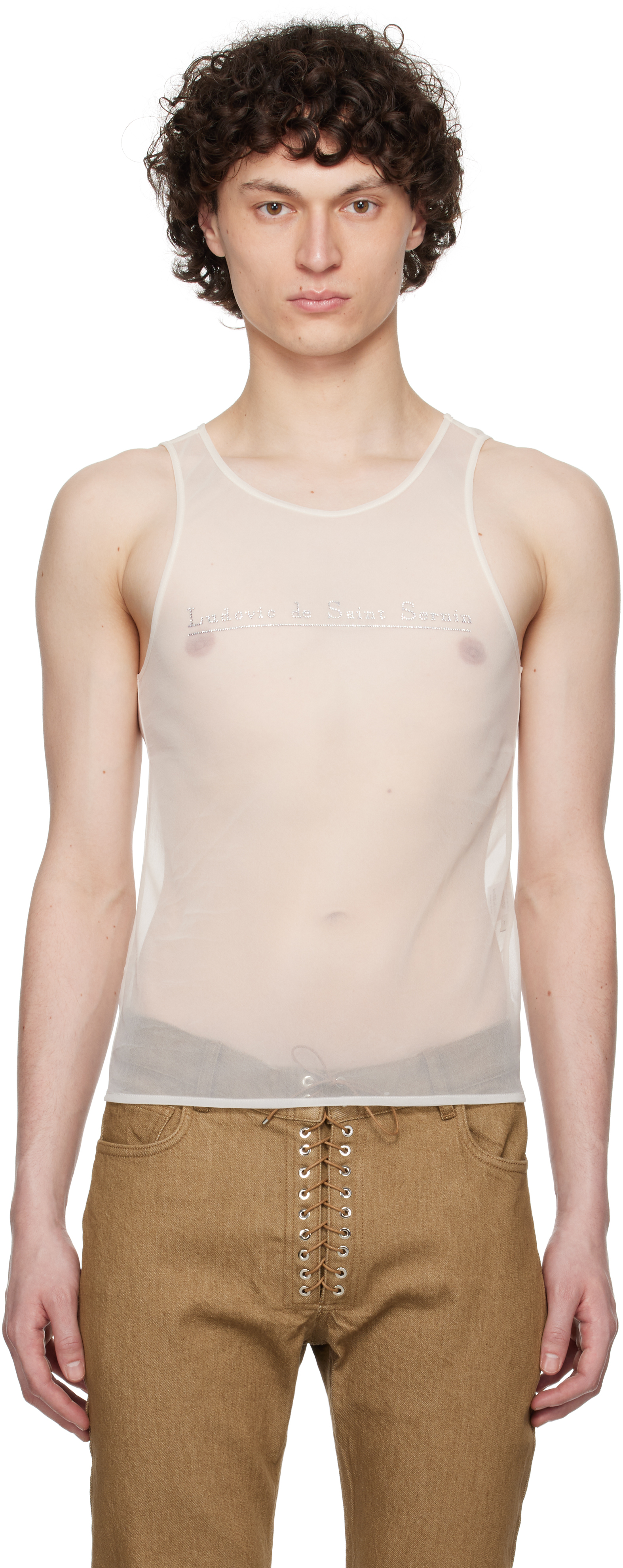 LUDOVIC DE SAINT SERNIN 売れ筋商品|||ルドヴィック ド サン セルナン Tシャツ トップス レディース Tops White Ludovic de Saint Sernin Cleavage Bustier Top in White | FWRD