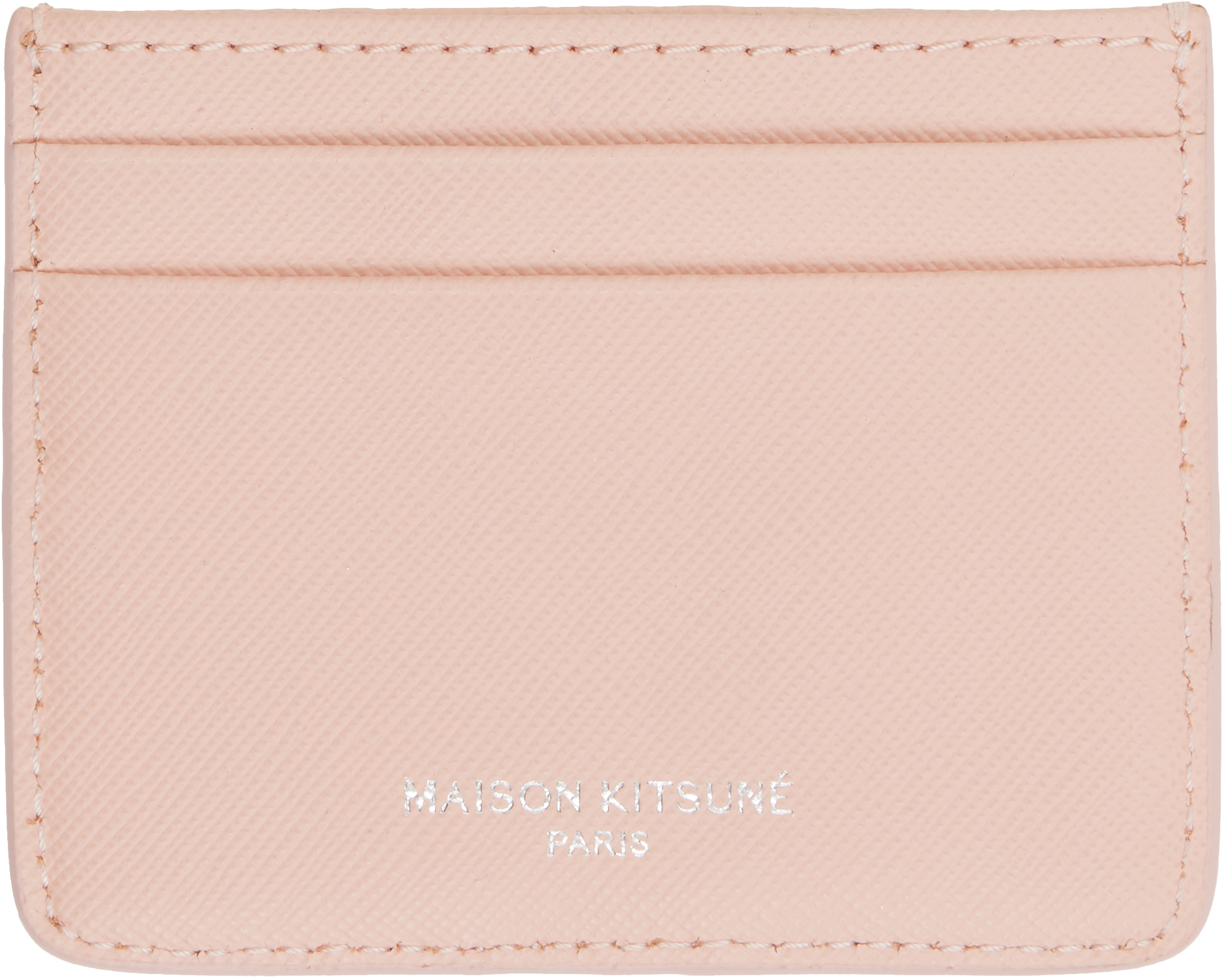 MAISON KITSUNÉ PINK BOOGIE CARD HOLDER
