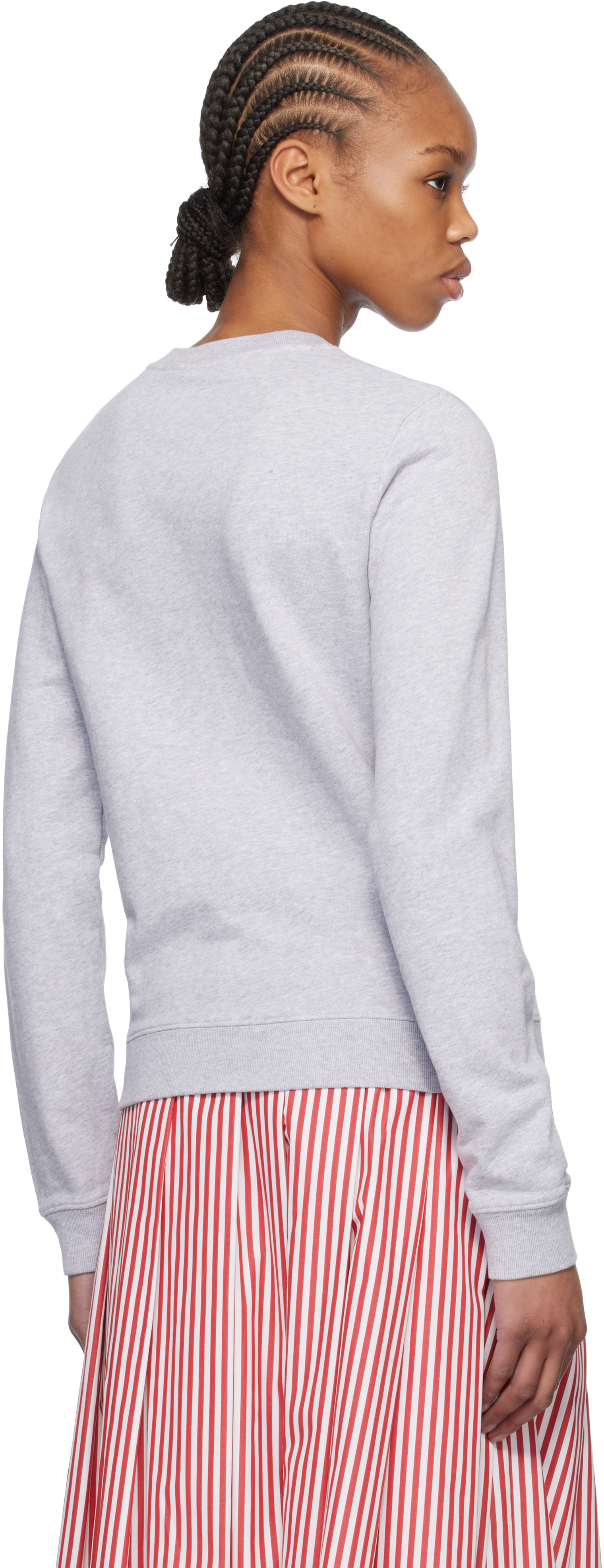 MAISON KITSUNÉ GRAY FOX HEAD PATCH REGULAR SWEATSHIRT 