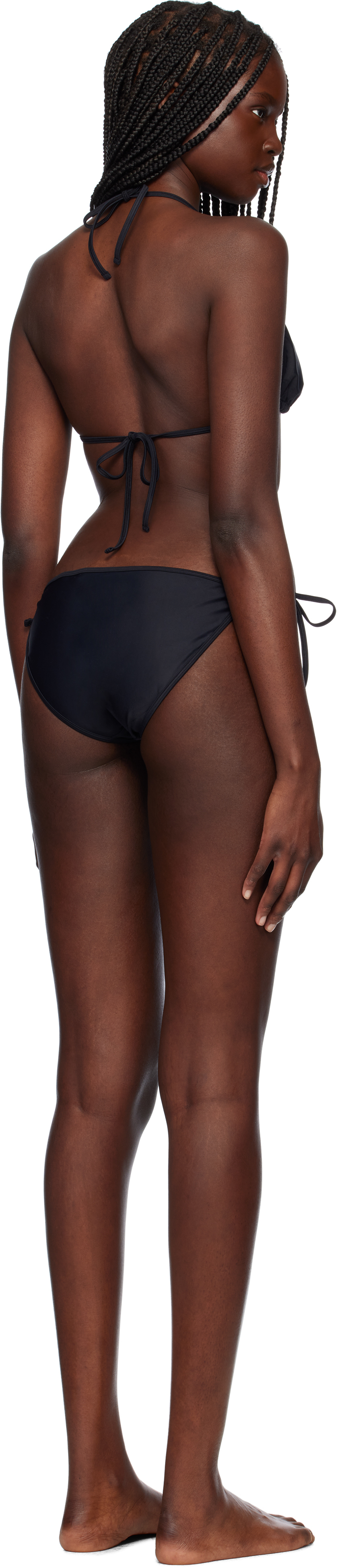 Shop Maison Kitsuné Black Baby Fox Bikini In P199 Black