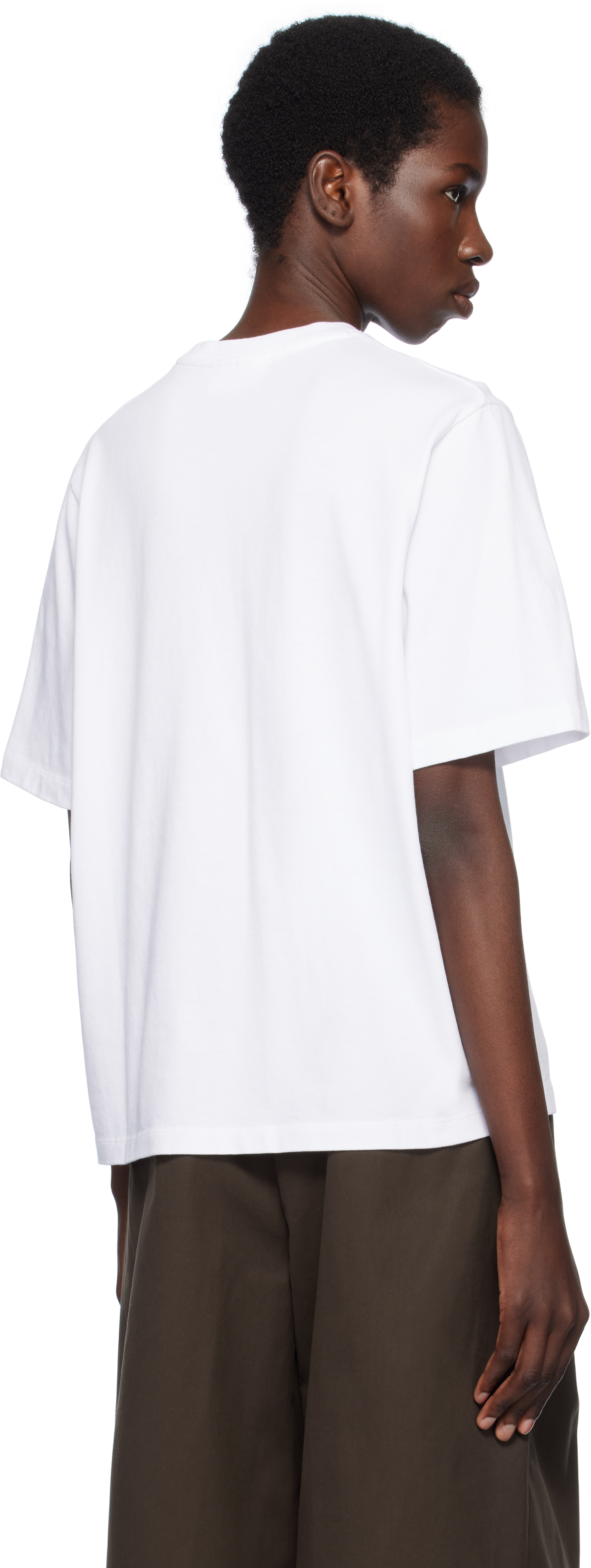 Shop Maison Kitsuné White Bold Fox Head Patch Comfort T-shirt