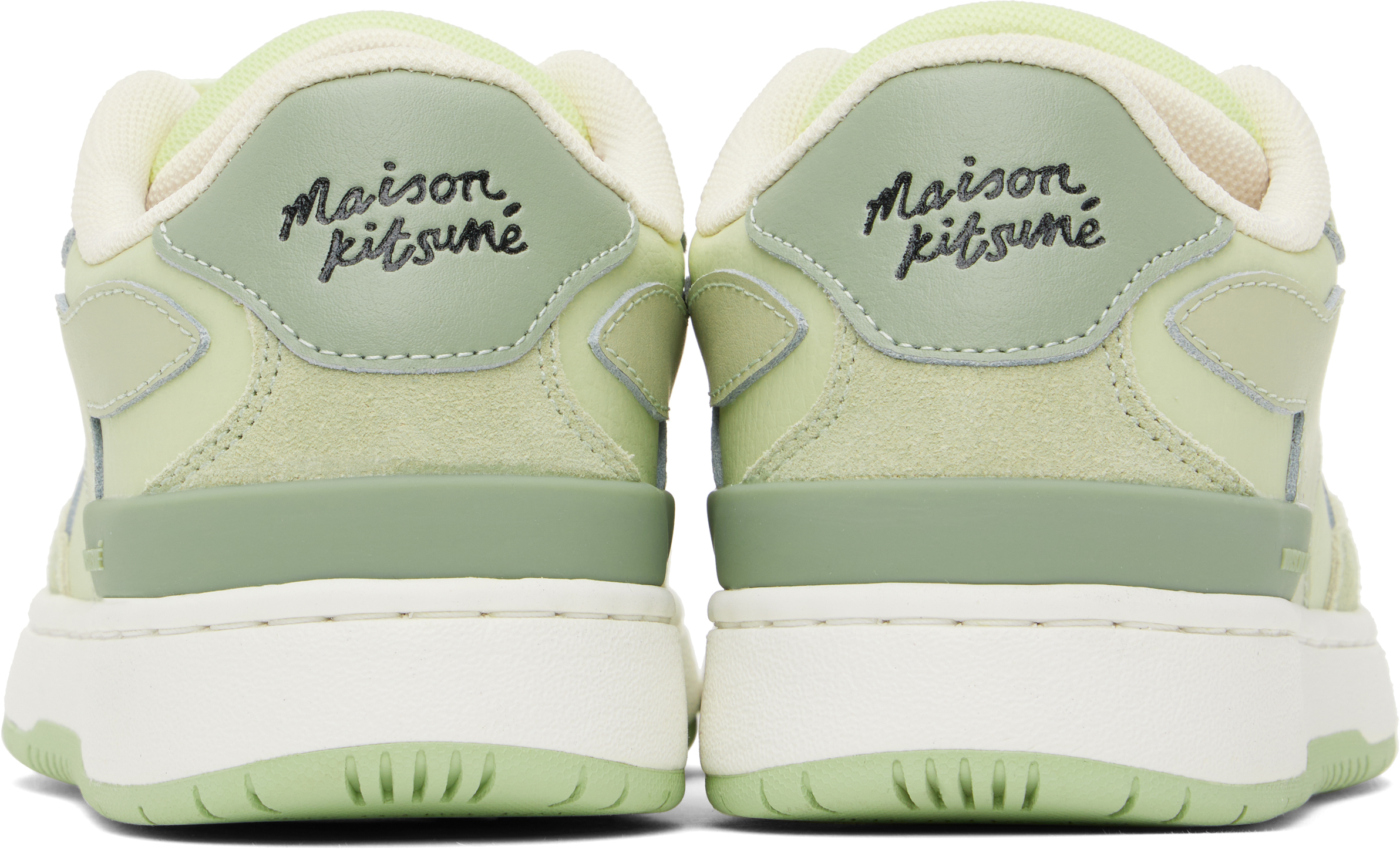 MAISON KITSUNÉ GREEN CHIRU SNEAKERS