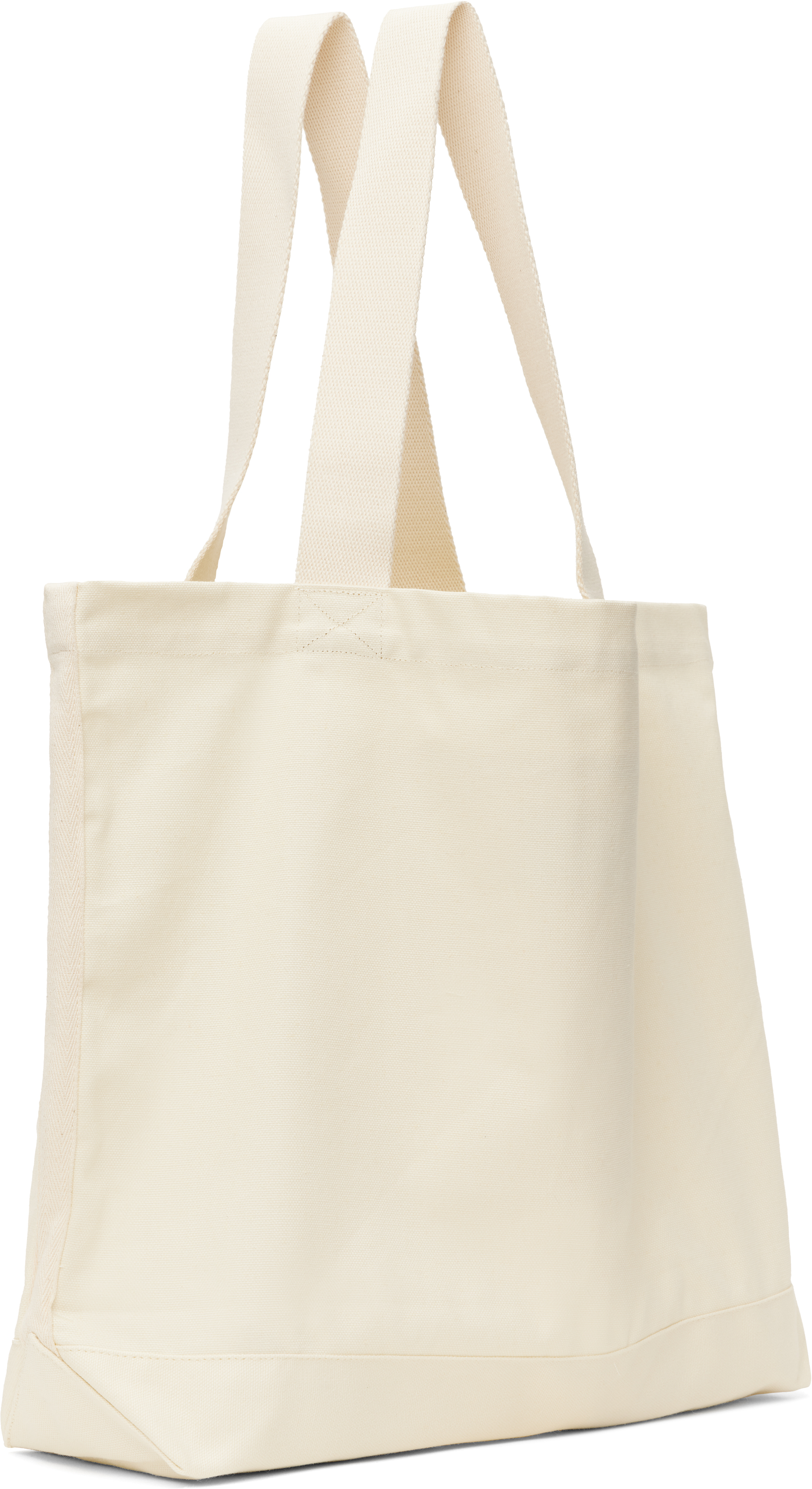 Maison Kitsuné Off-white '' Handwriting Tote In P700 Ecru