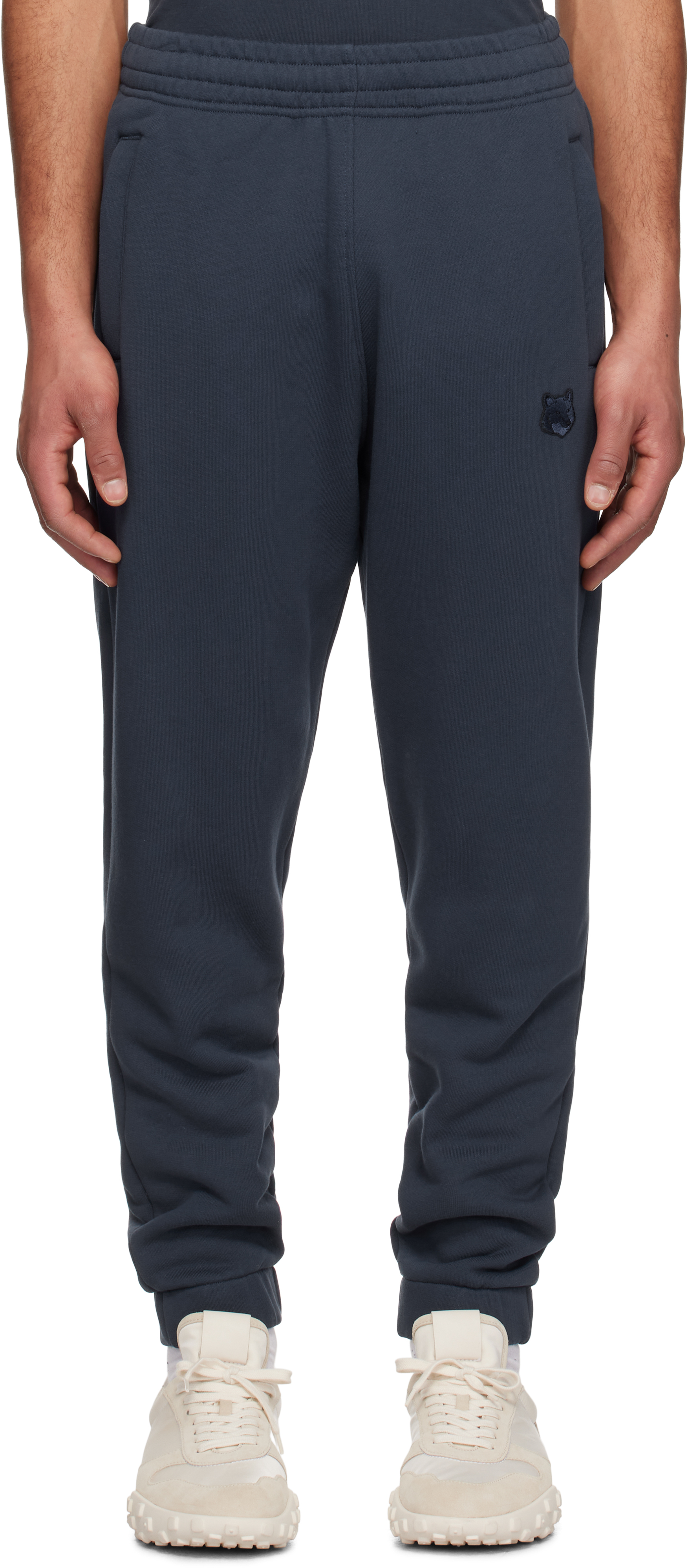 Maison Kitsuné Gray Bold Fox Head Patch Comfort Jog Sweatpants