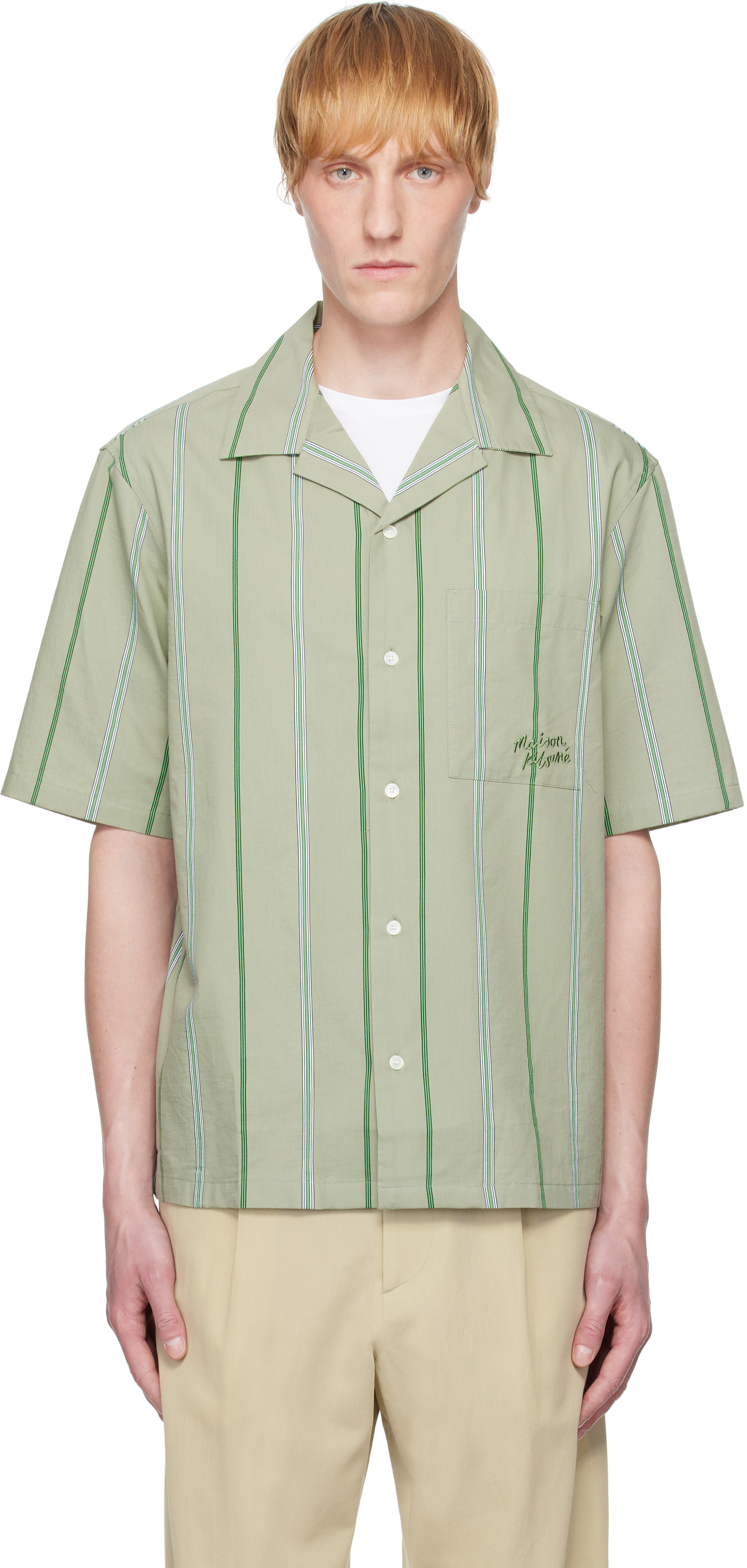 Maison Kitsuné Green Resort Shirt
