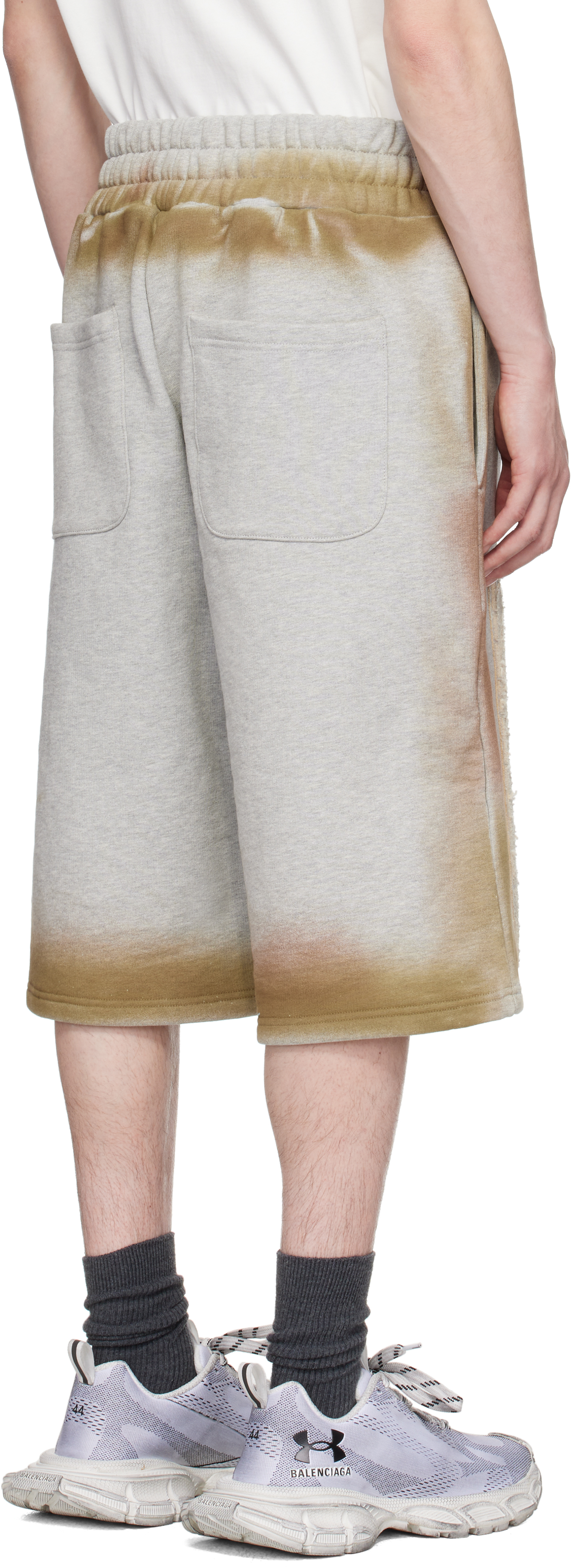 Who Decides War Gray Signature Mechanic Shorts In Vintage Grey