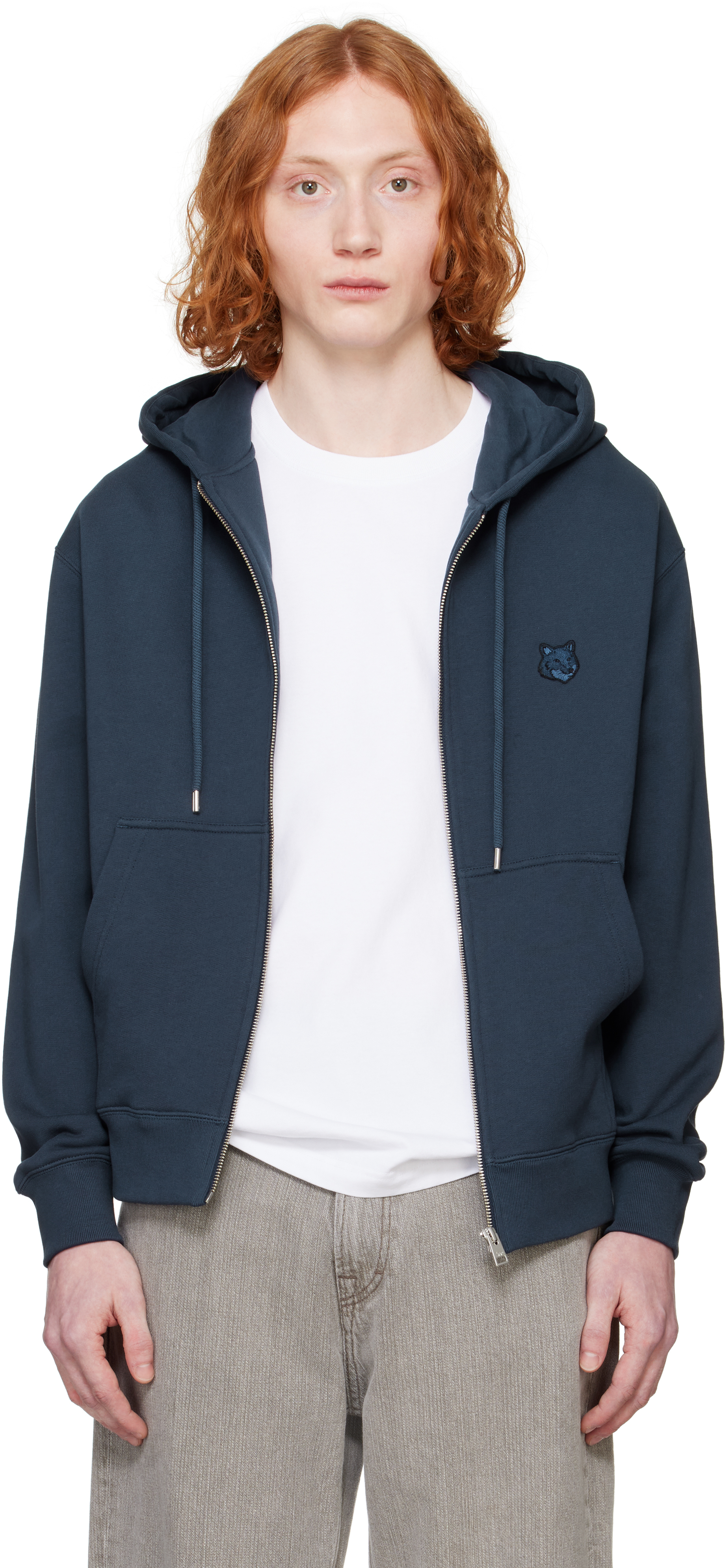 パーカー・フーディ MAISON KITSUNE Bold Fox Head Patch Oversized Hood Deep Navy BOLD FOX HEAD PATCH OVERSIZE HOODIE | Maison Kitsuné