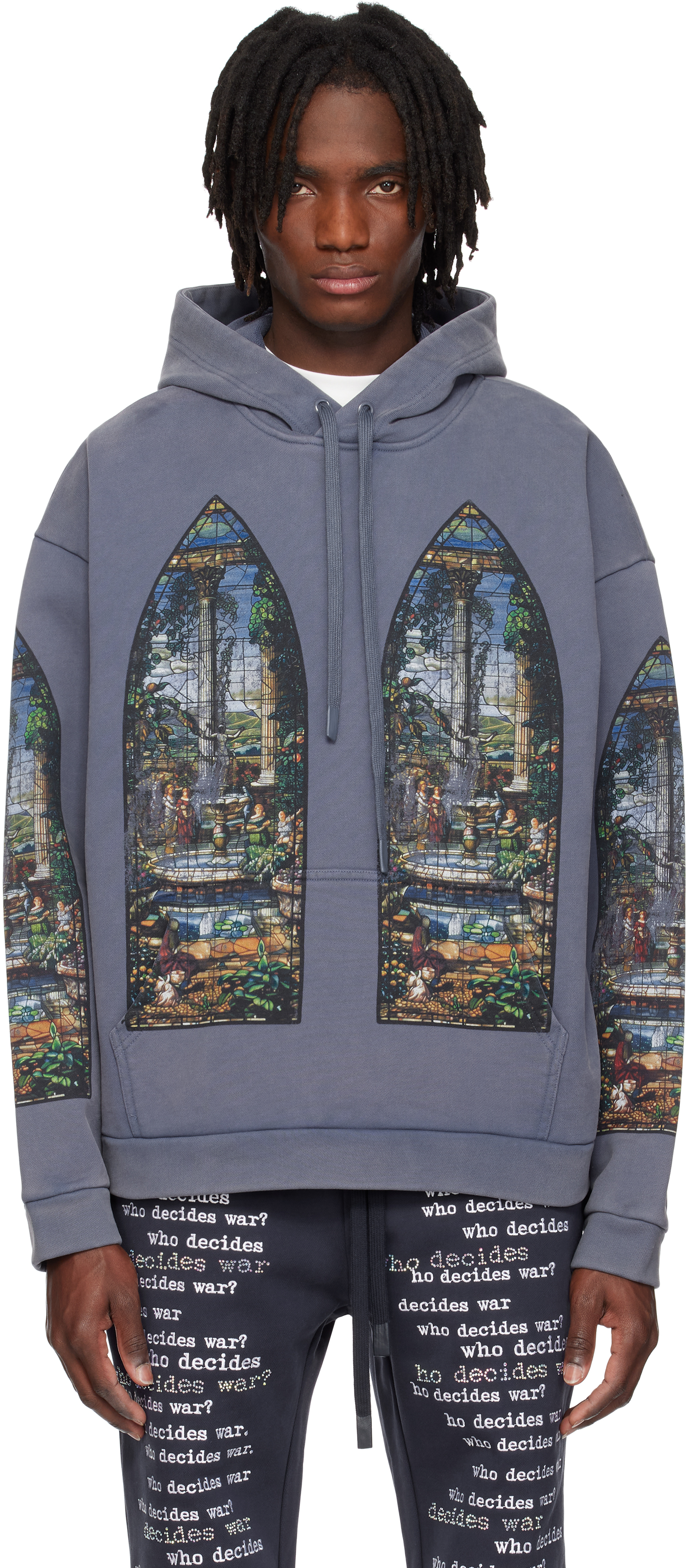 スウェット・トレーナー WHO DECIDES WAR Apparent Hoodie Indigo Indigo Apparent Hoodie by Who Decides War on Sale