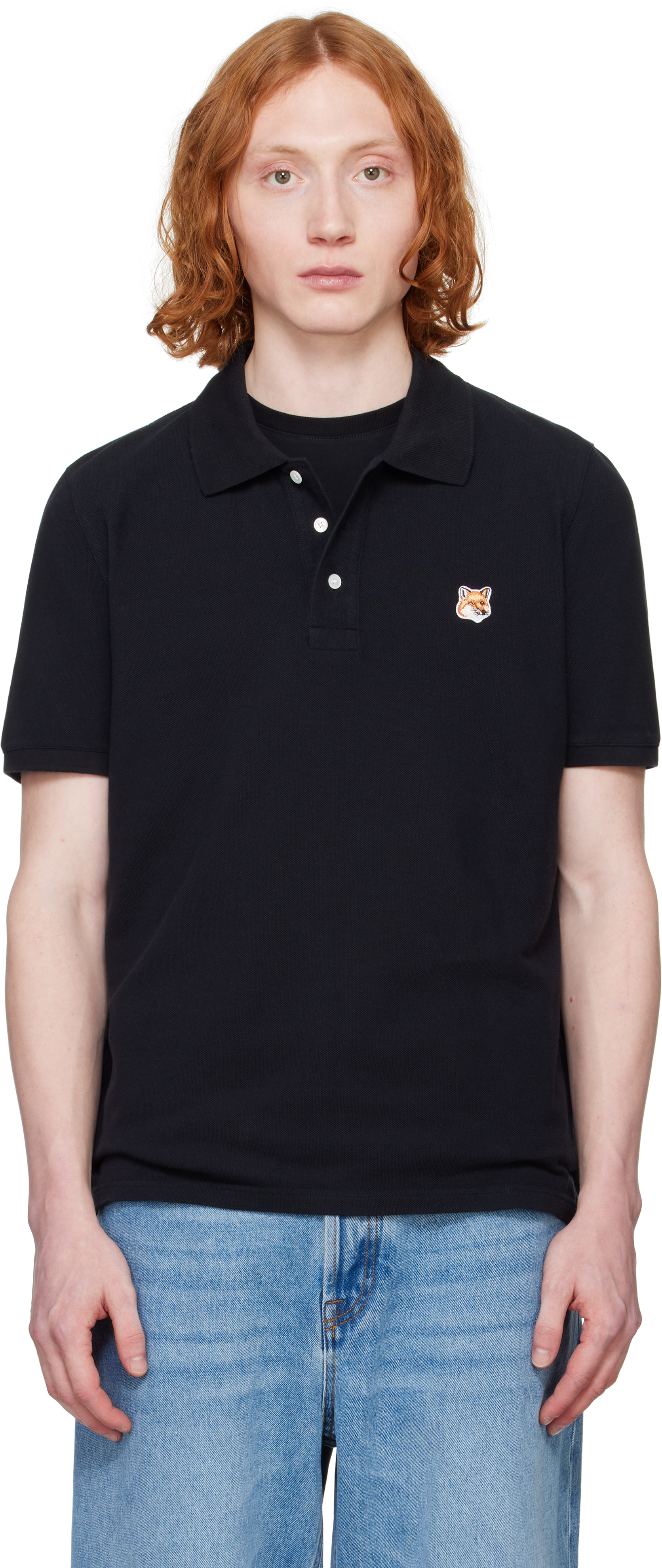 FOX HEAD PATCH REGULAR POLO | Maison Kitsuné