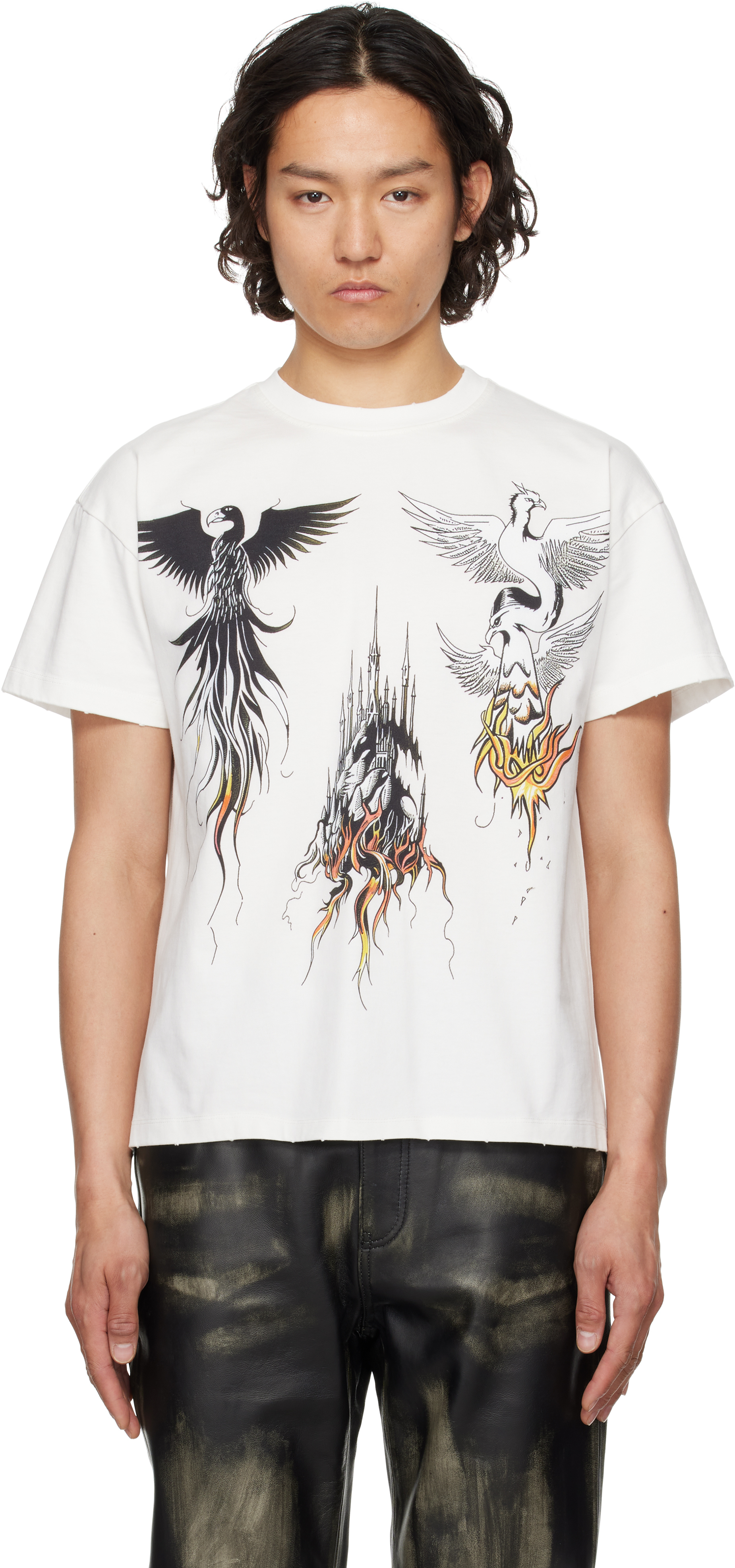 【関税込み】Who Decides War ホワイト Nefarious 半袖Tシャツ White Nefarious Short Sleeve T-shirt by Who Decides War on Sale