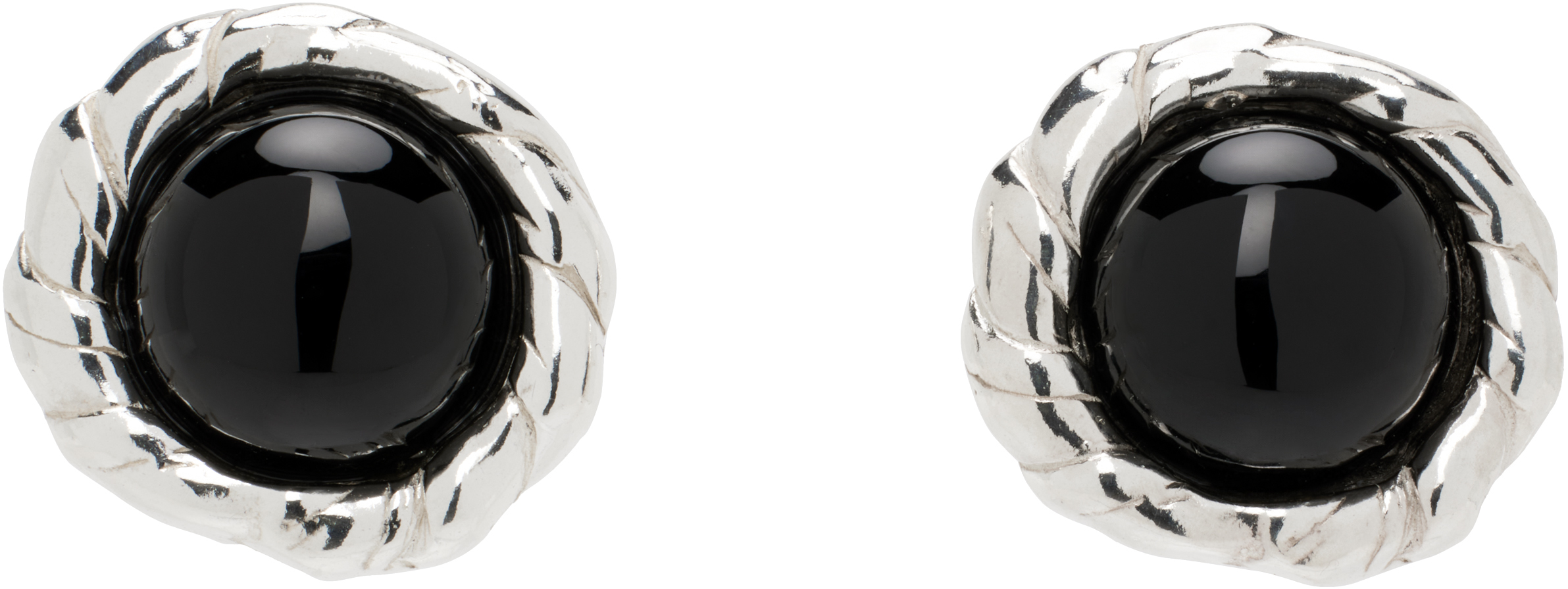 Silver & Black Lulu Earrings