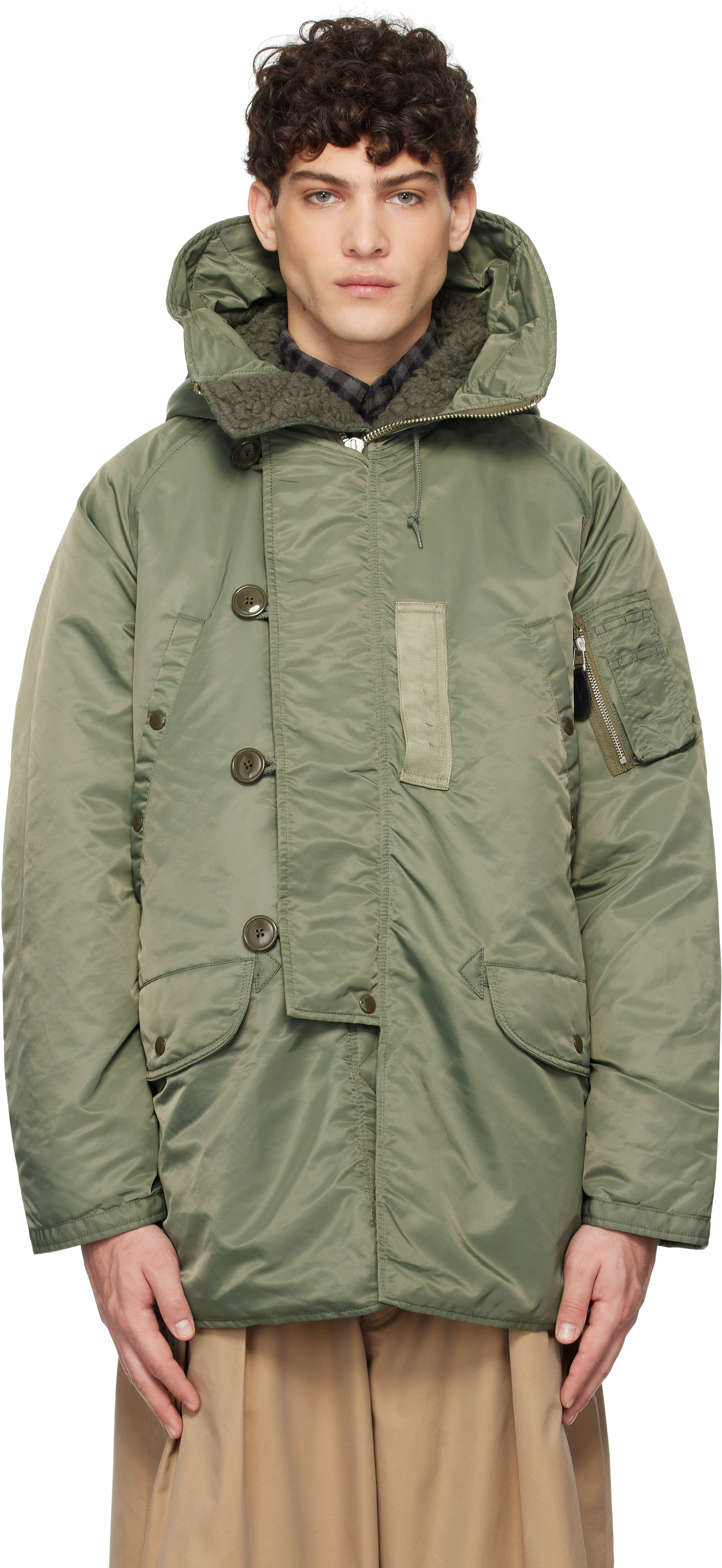 Green MIL Type N-3B Down Jacket