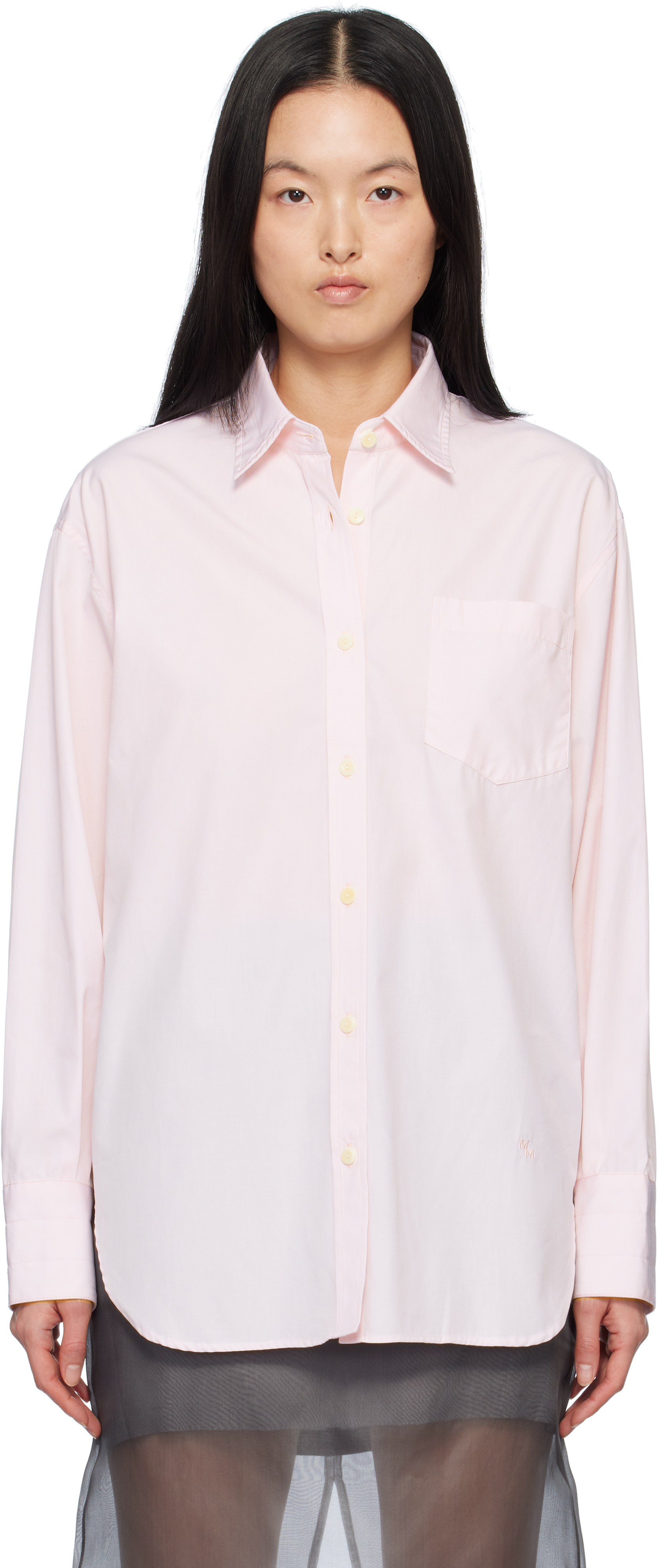 Pink Oversized Tunic Shirt by Maria McManus on Sale