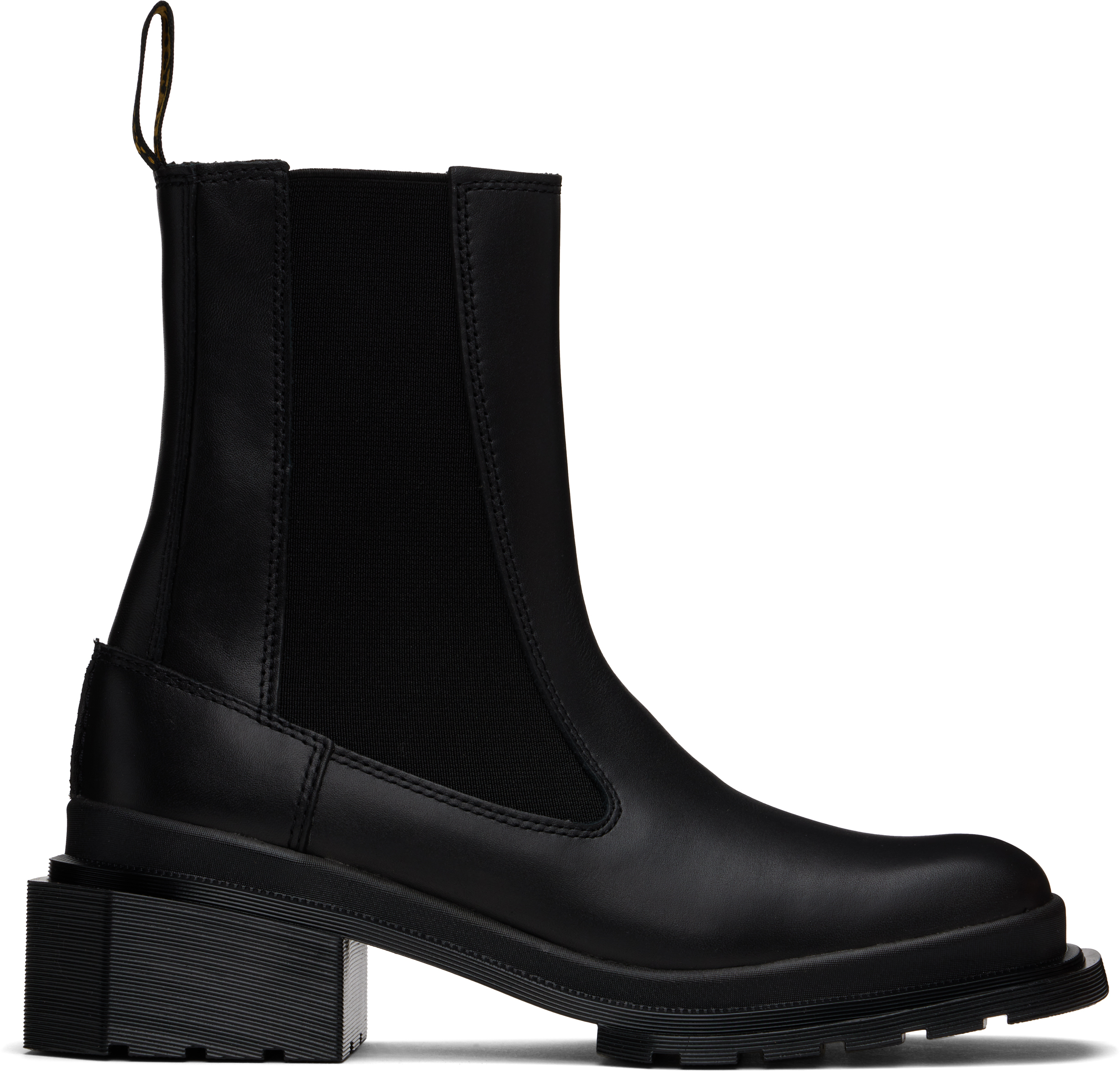 Shop Dr. Martens' Black Maybole Square Toe Chelsea Boots In Black Wanama