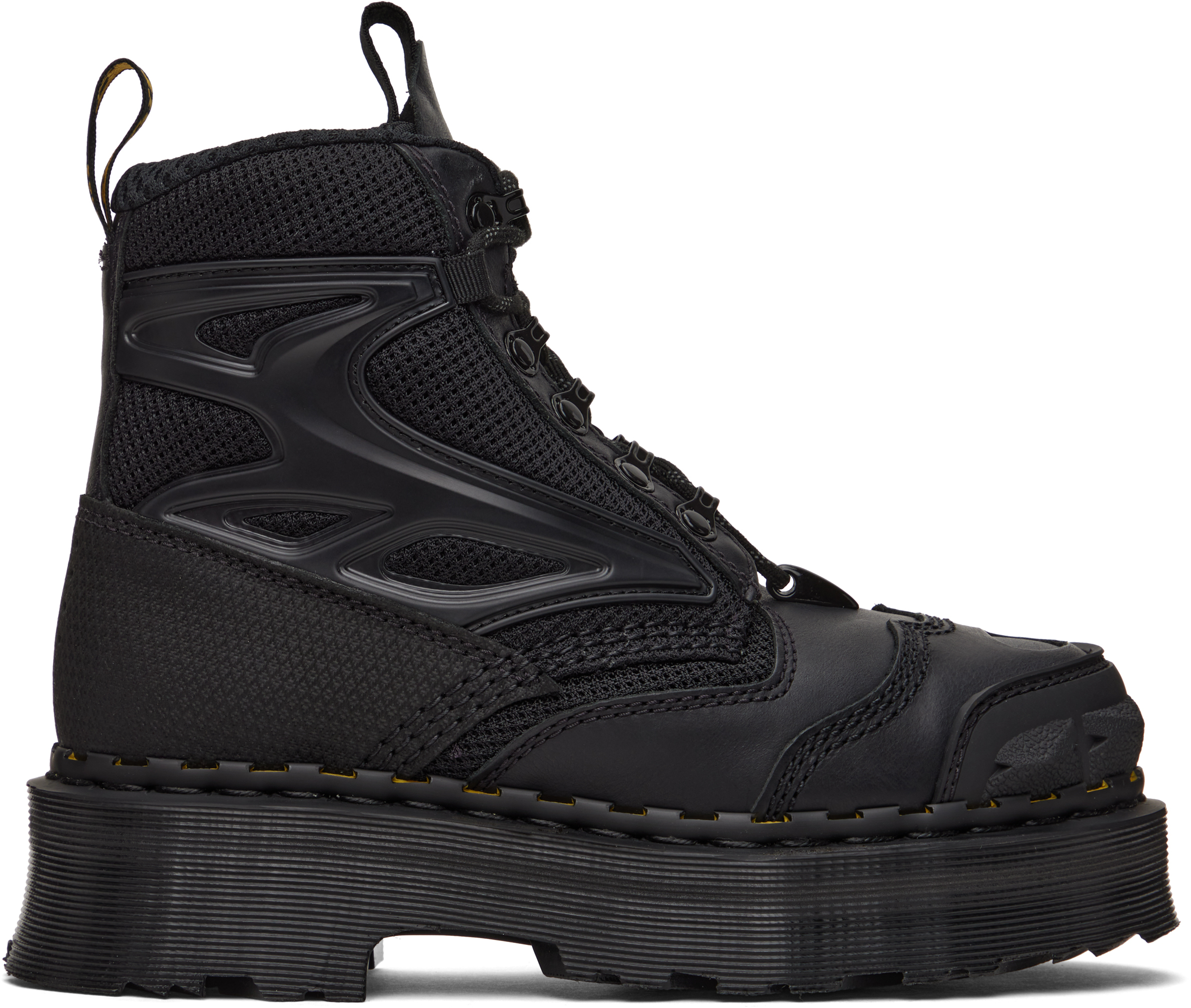 Black Exoshield XX01 Steel Toe Leather Boots